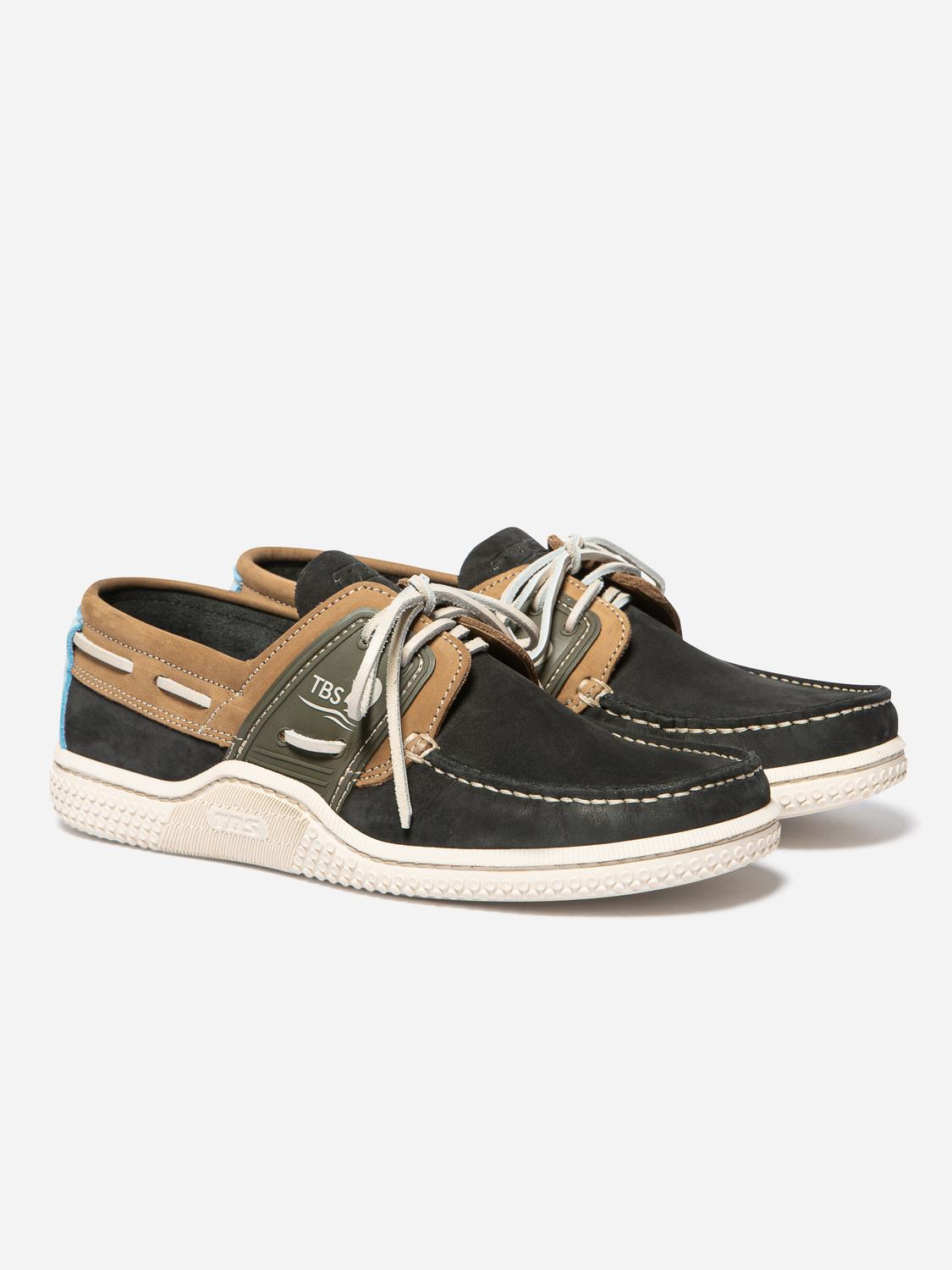 Chaussures bateau homme navy et tan GLOSAIL