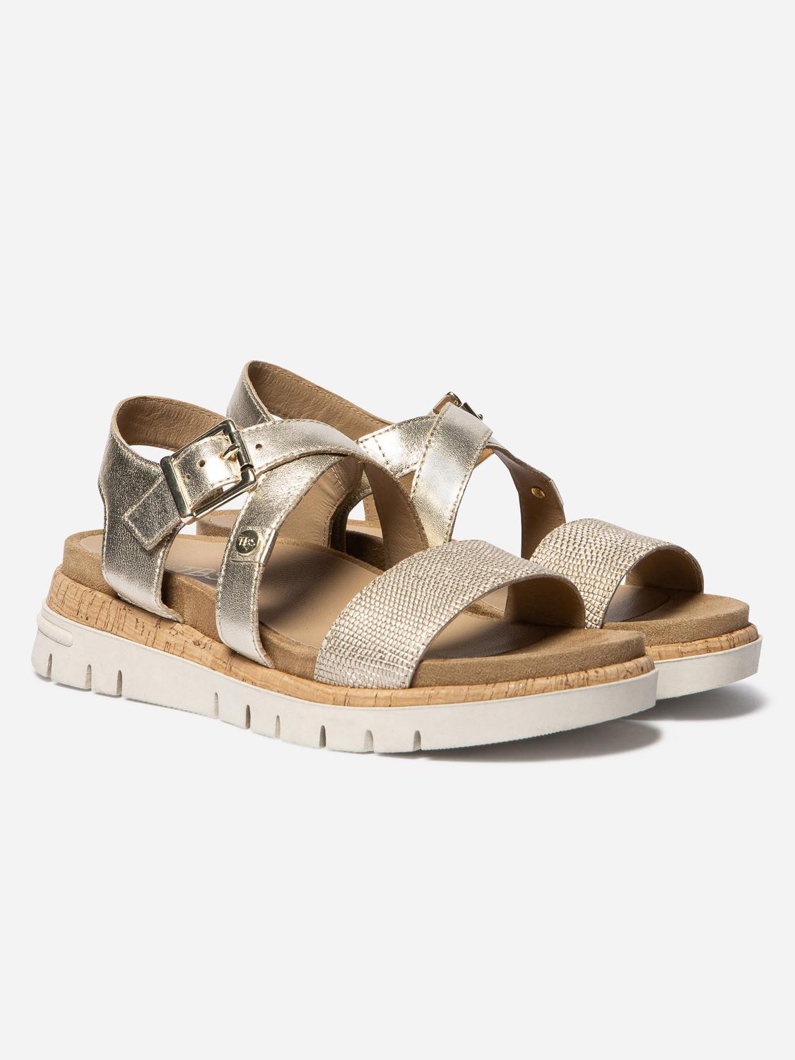 Women's flat sandals Platinum ZOELENN