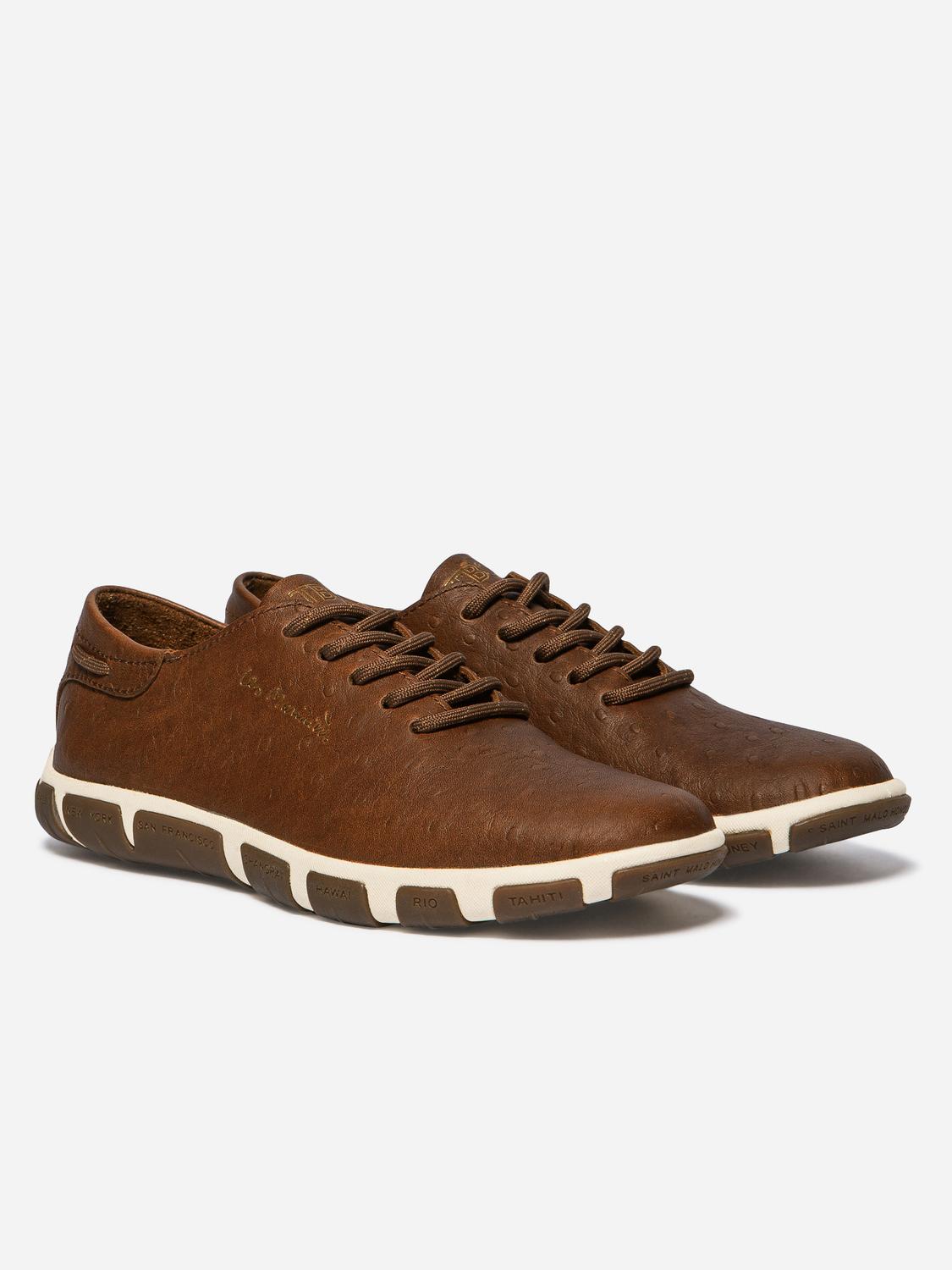 Tennis Femme Cuir Tabac JAZARU