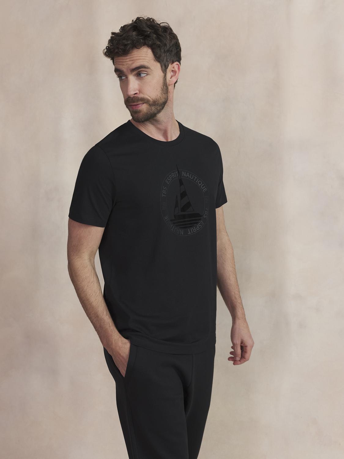 Tee Maille Homme Noir BRIANTEE