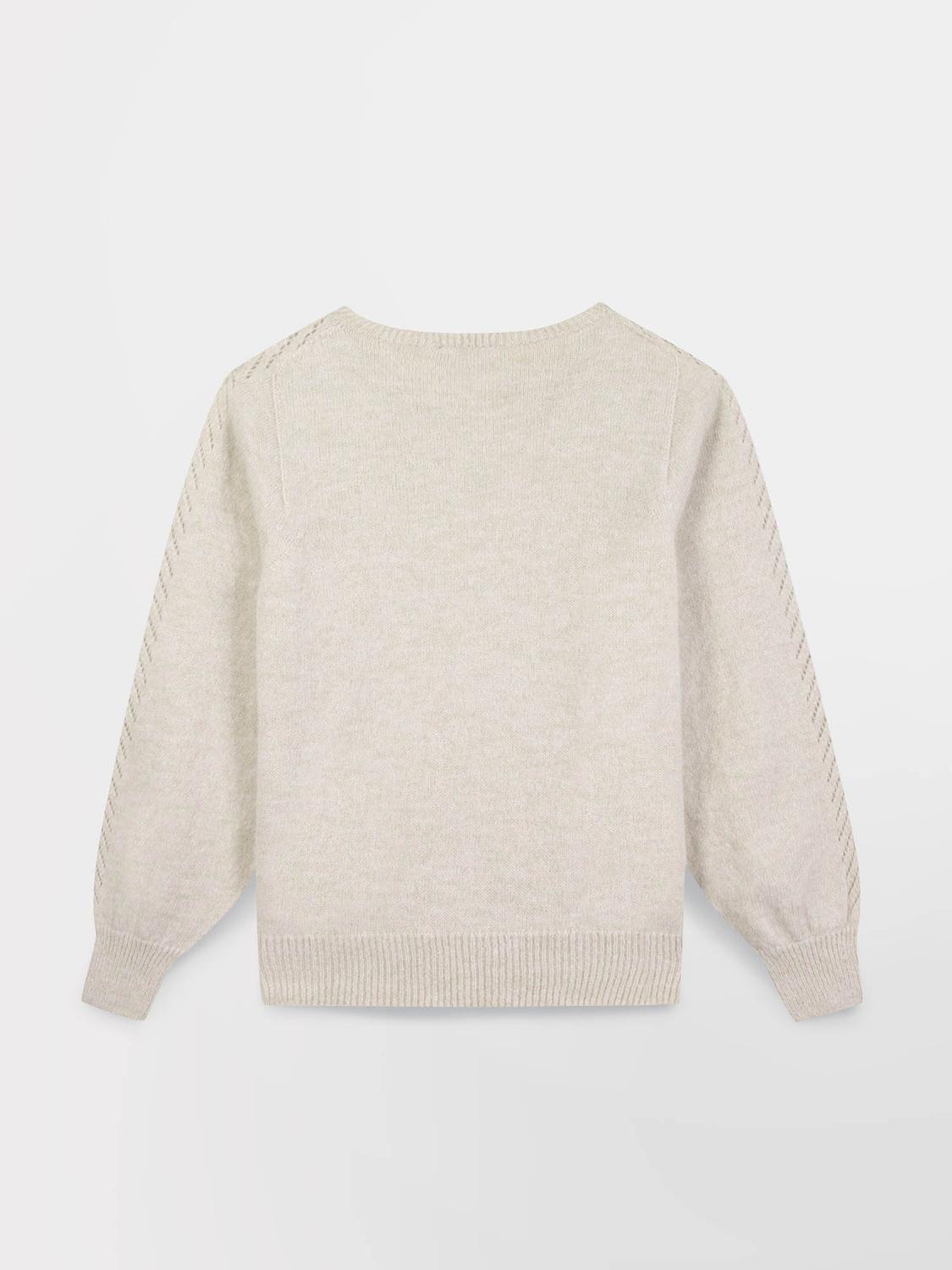Pull fabriqué en France blanc Victoire