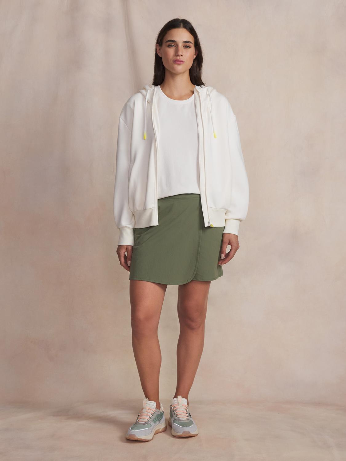 Sweat femme greige GLORIZIP