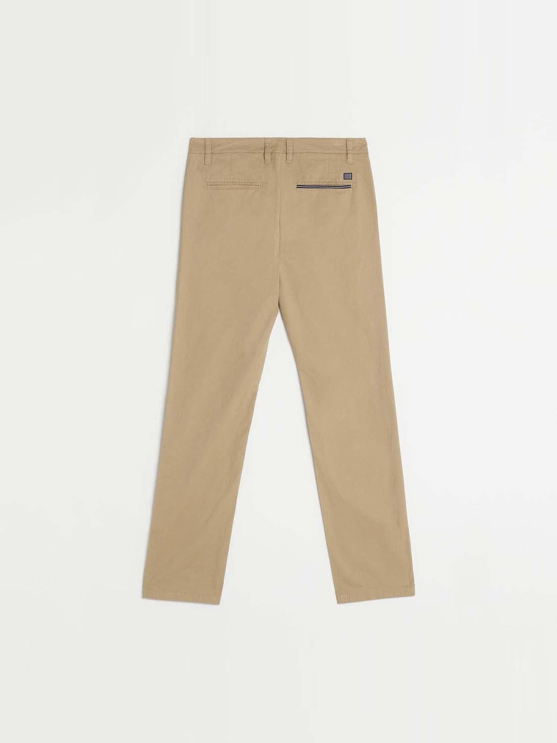 Pantalon Chino Homme Coton Sésame