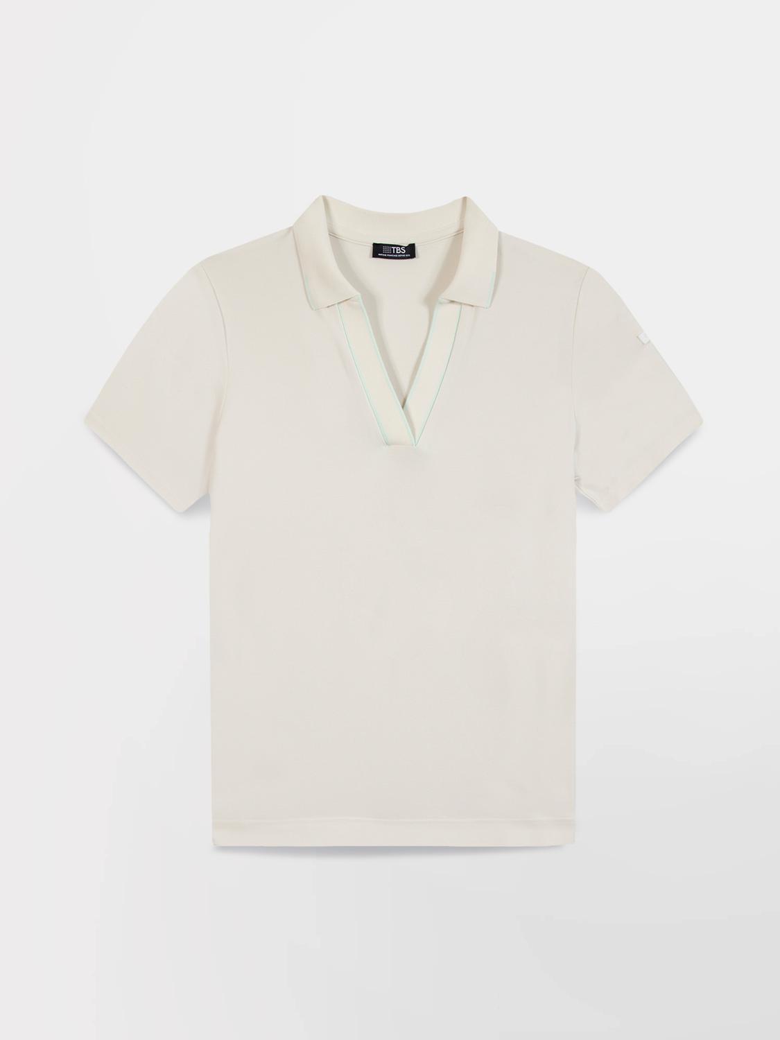 Women's polo shirt Greige RITTAPOL