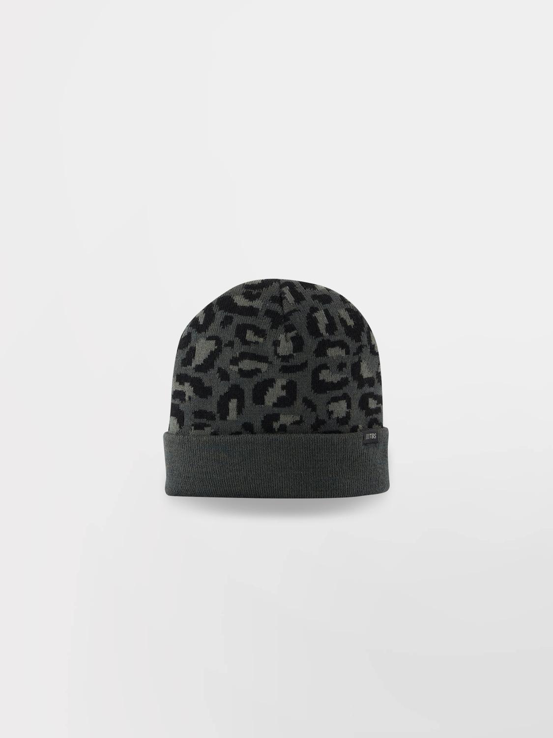 Bonnet Leopard noir SASHABON