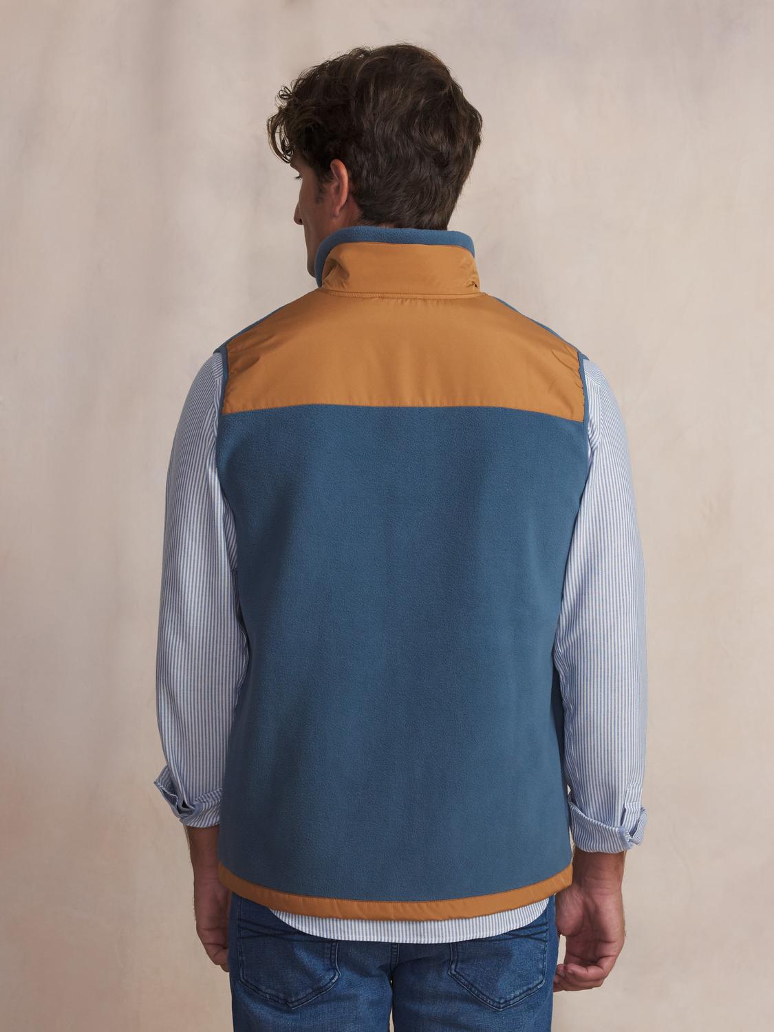 Polaire homme sans manche bleu CADENSAN