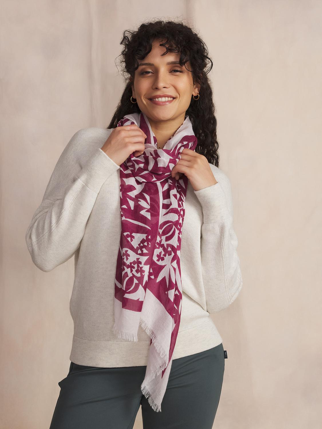 Foulard Femme Doux & Chaud Rouge CLEOFOU Foulard Femme Doux & Chaud Rouge CLEOFOU