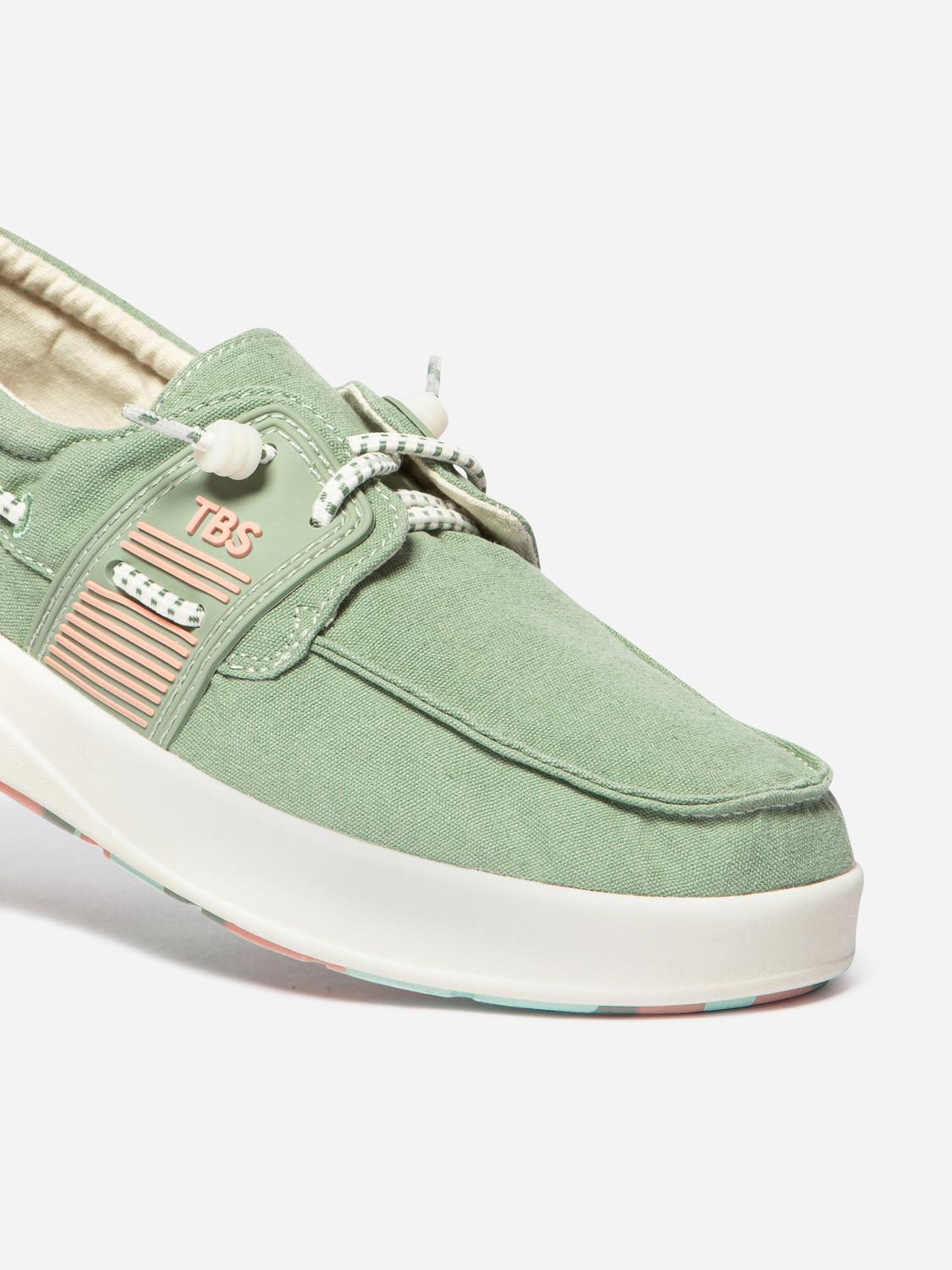 Chaussures bateau femme argile GEOFLOT