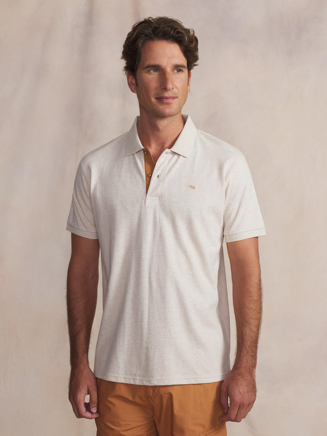 Polo homme beige chine LICIOPOL