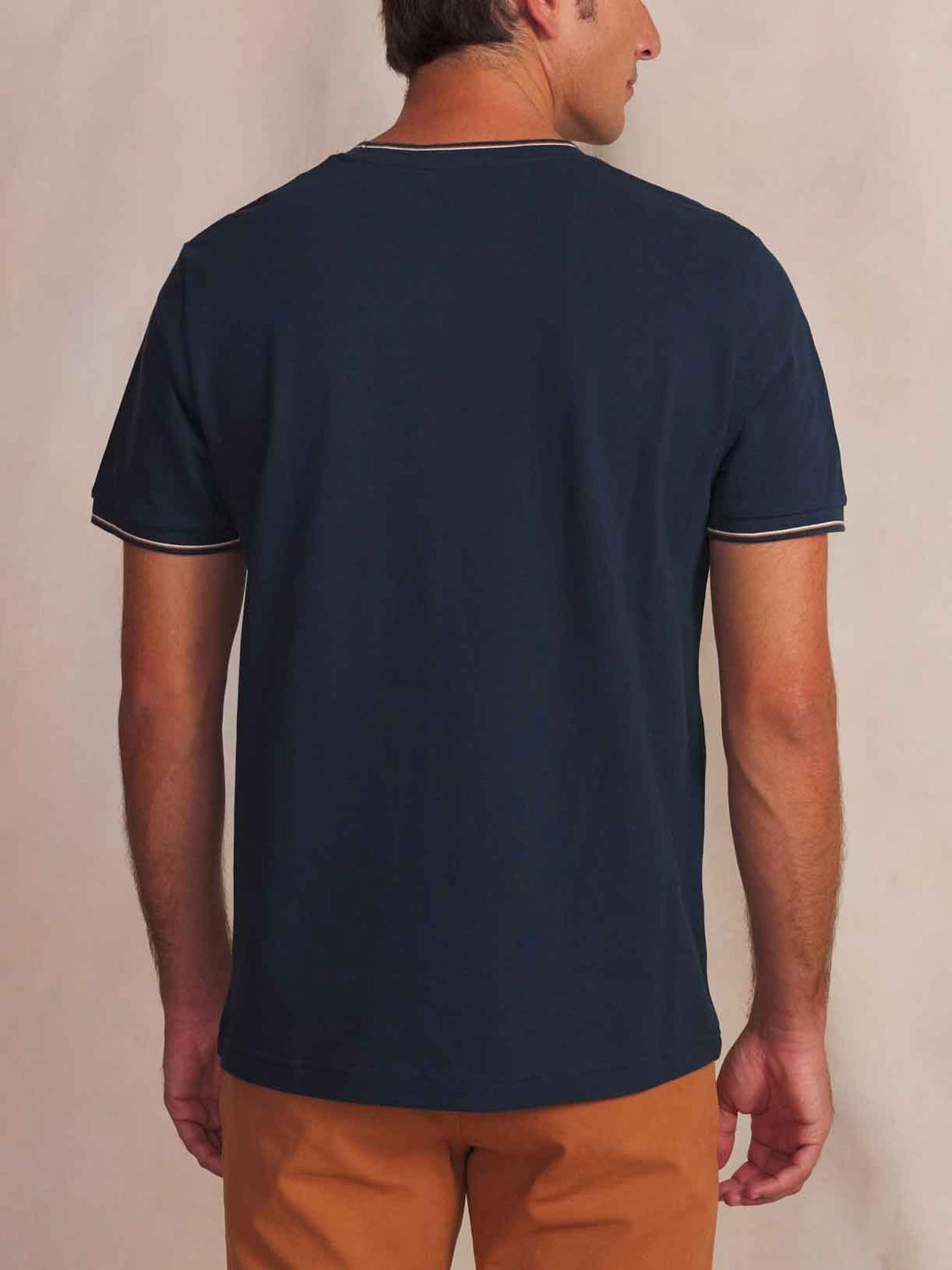 T-Shirt Knit Men Navy DARELTEE