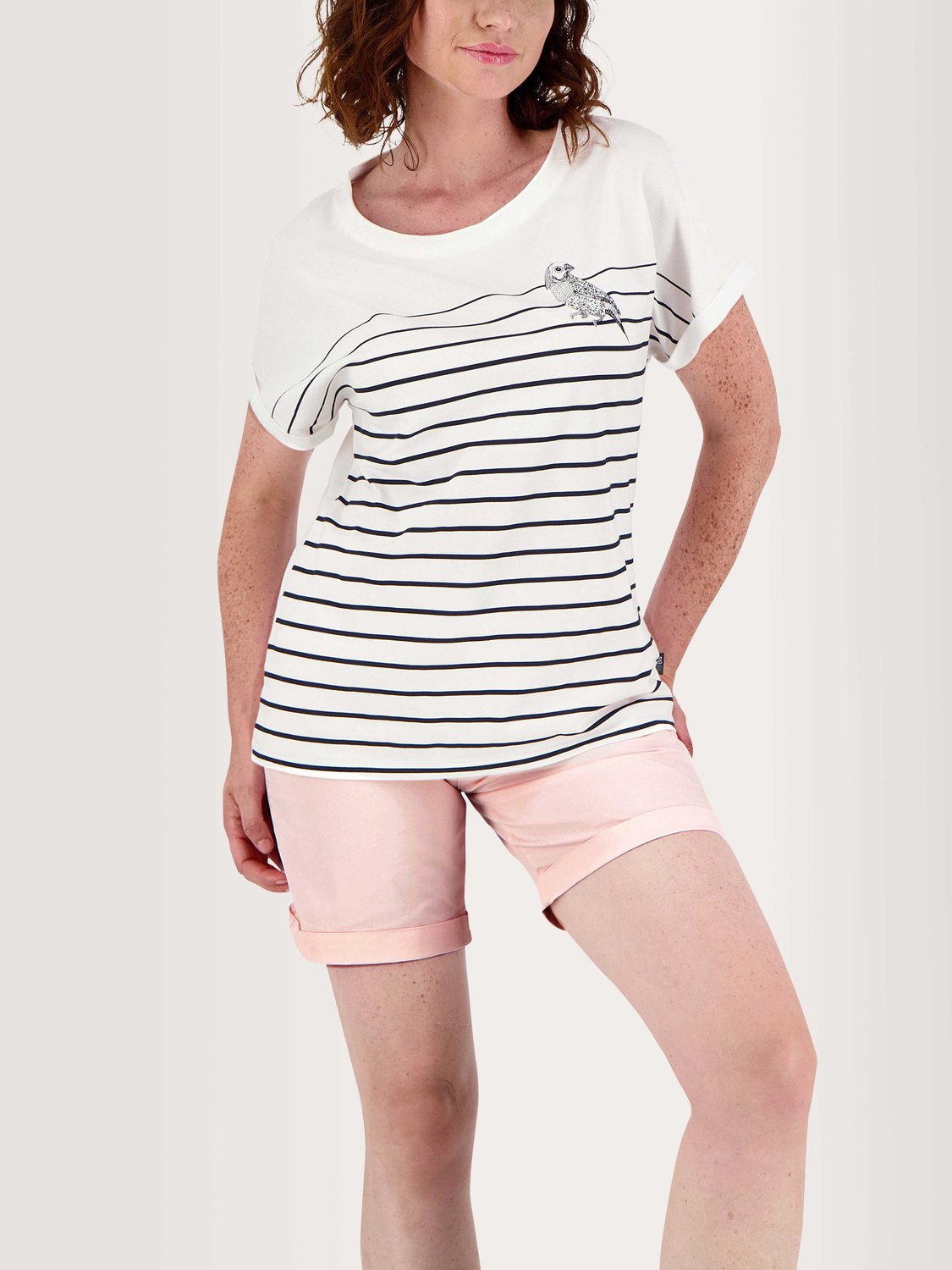 Tee Shirt Femme Marinière Coton Biologique Marine Tee Shirt Femme Marinière Coton Biologique Marine