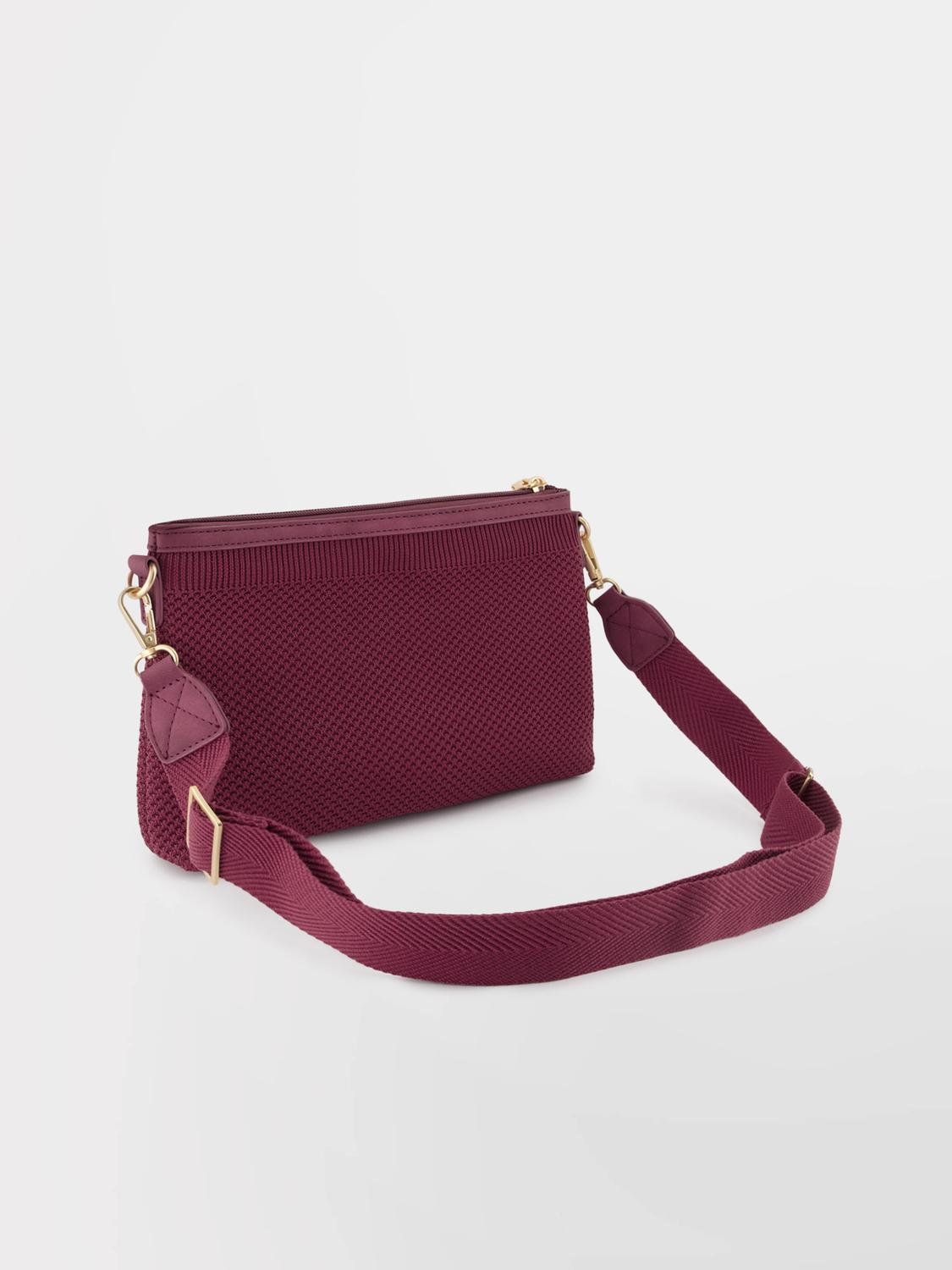 Sac Bandoulière Femme Knit Recyclé Rouge JAZAPOCH Sac Bandoulière Femme Knit Recyclé Rouge JAZAPOCH