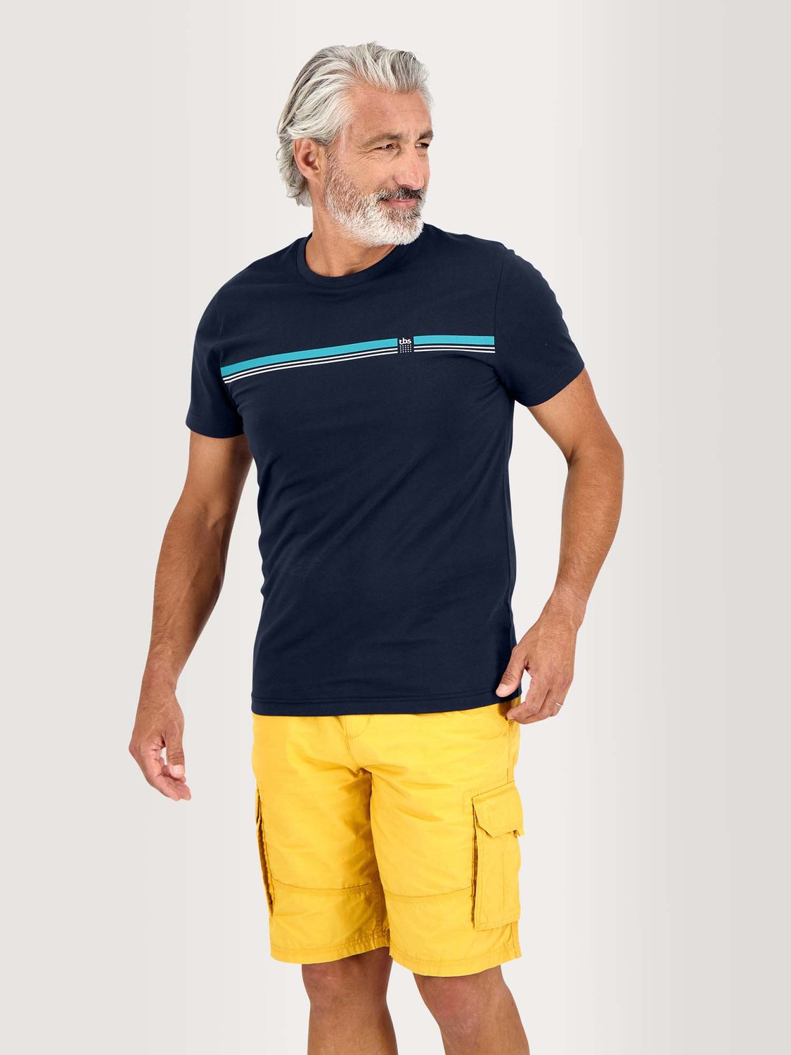 Tee Shirt Homme Manches Courtes Coton Biologique Marine