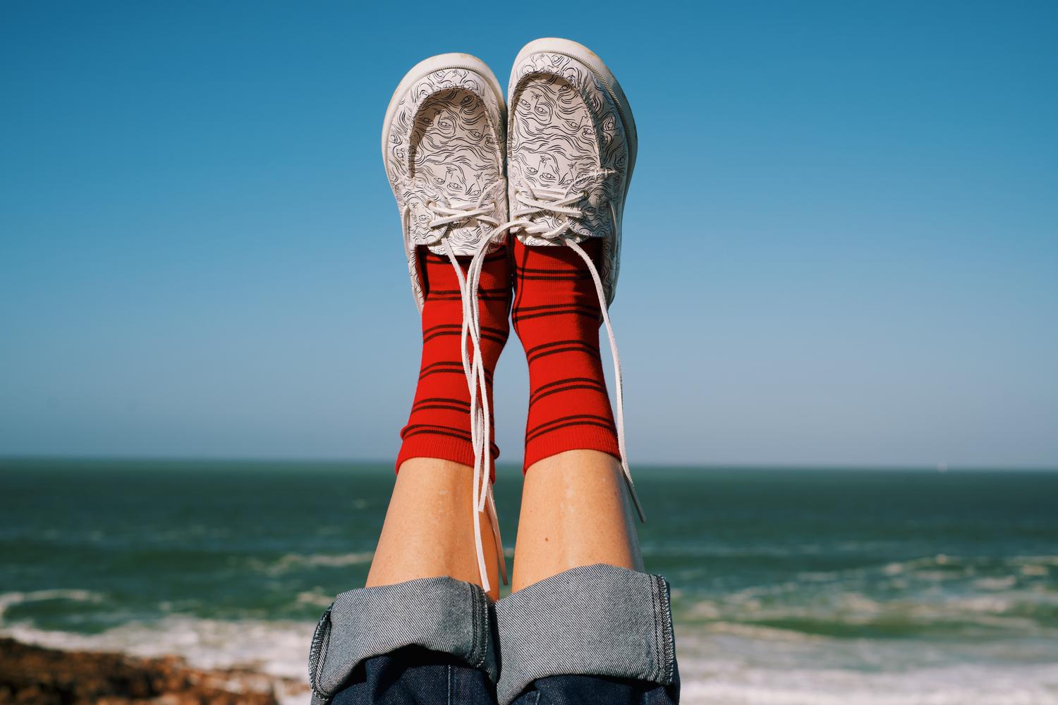 Chaussures bateau femme blanc et visage PHENISE Mersea people