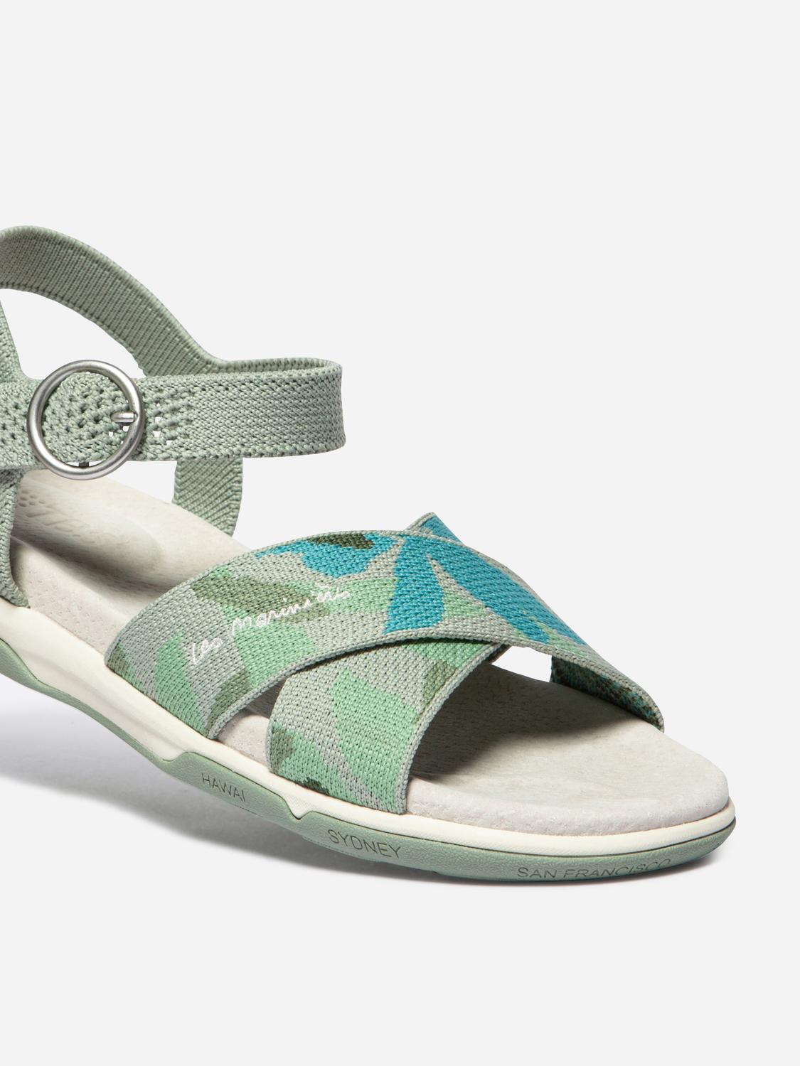 Sandales plates femme feuille argile CELINEA