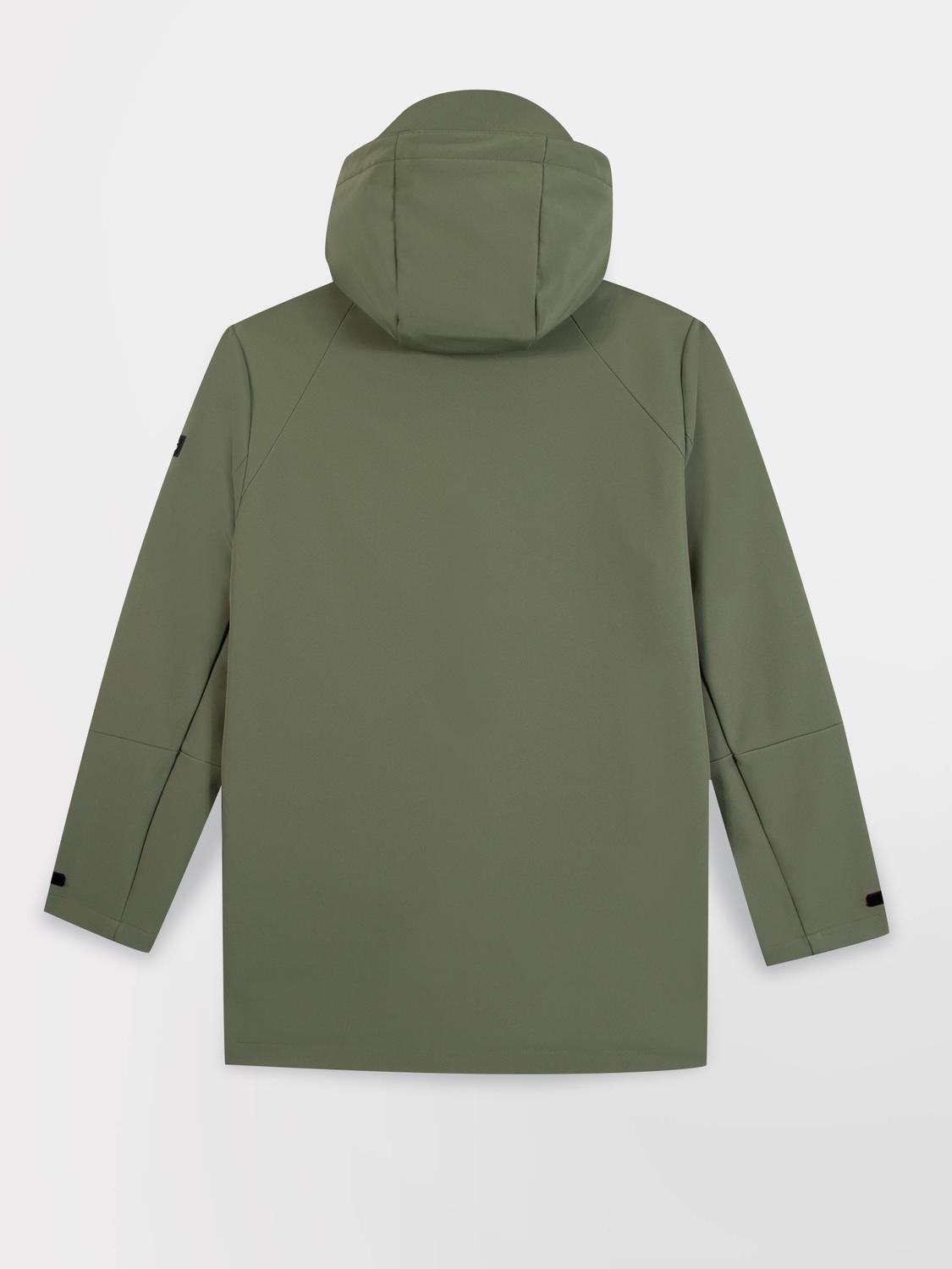 Manteau Long Homme Déperlant Vert HELNYLON