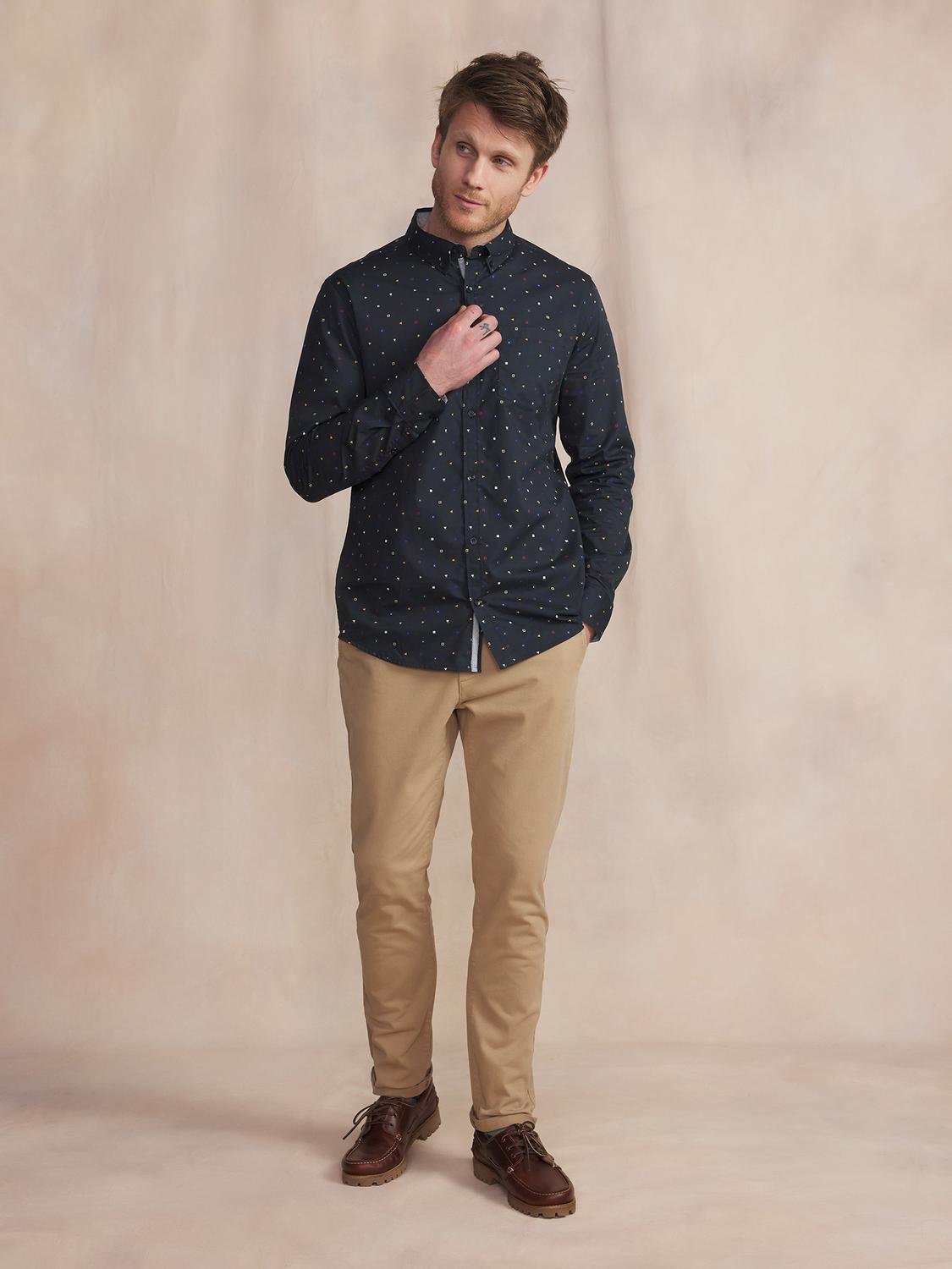 Chemise Manches Longues Bleu MALOYCHE