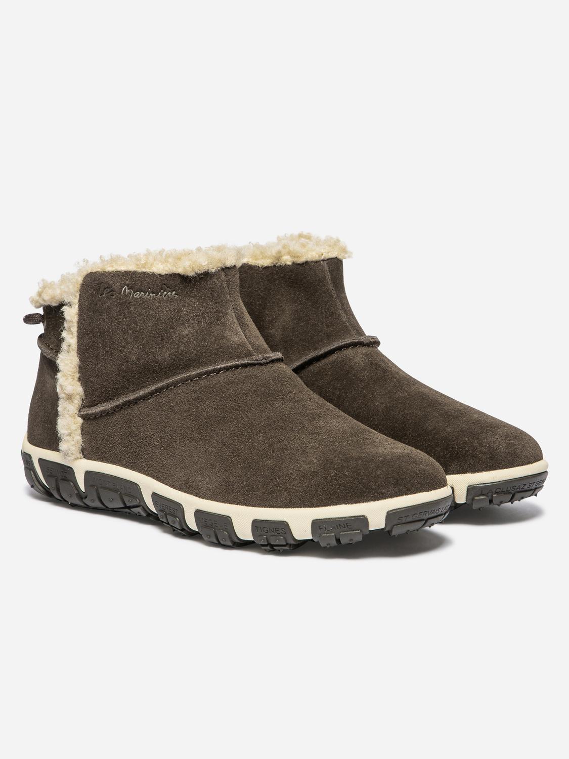 Boots Femme Cuir Chocolat JENSNOW