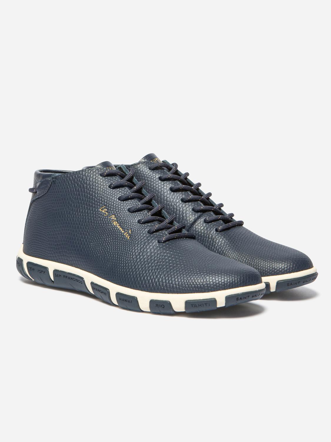 Tennis Montantes Femme Confort Bleu JUHAYNA
