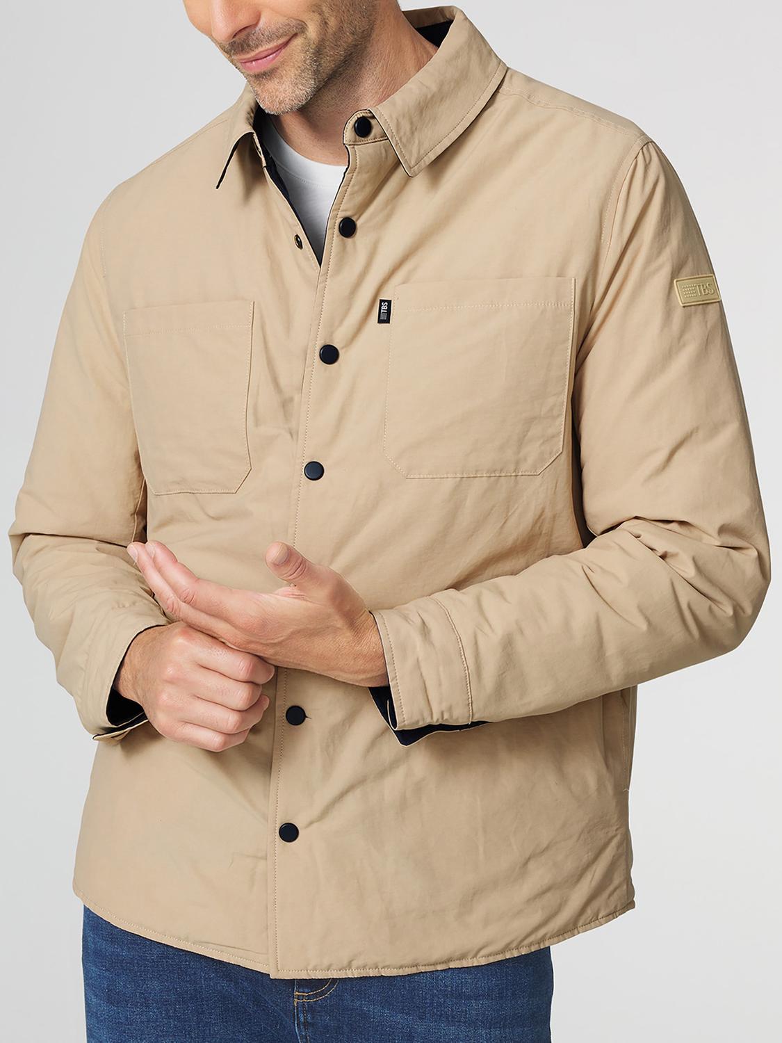 Blouson Homme Doublé Poche Intérieur Beige RENCHSUR