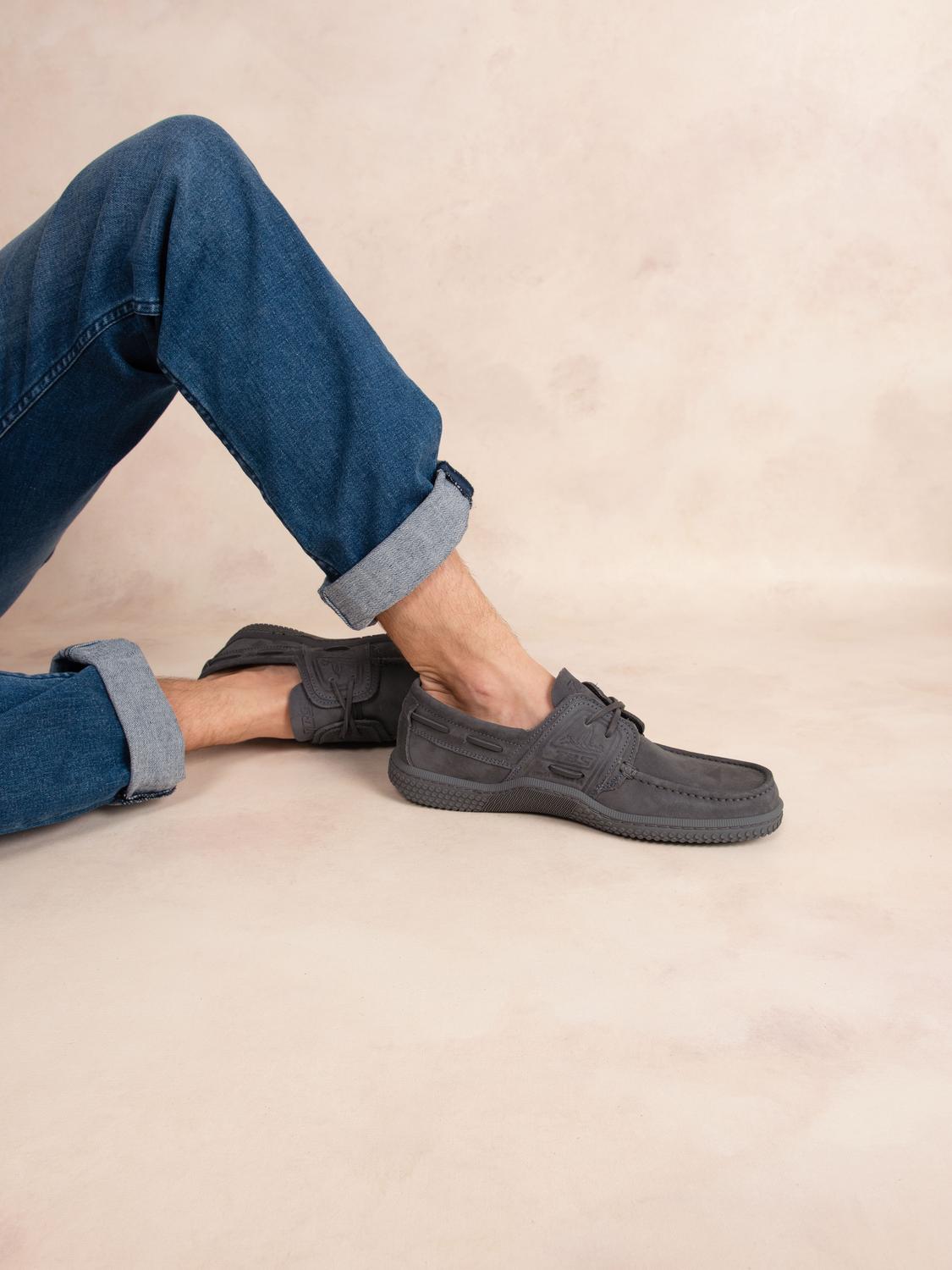 Chaussures bateau homme saphir GONIOX