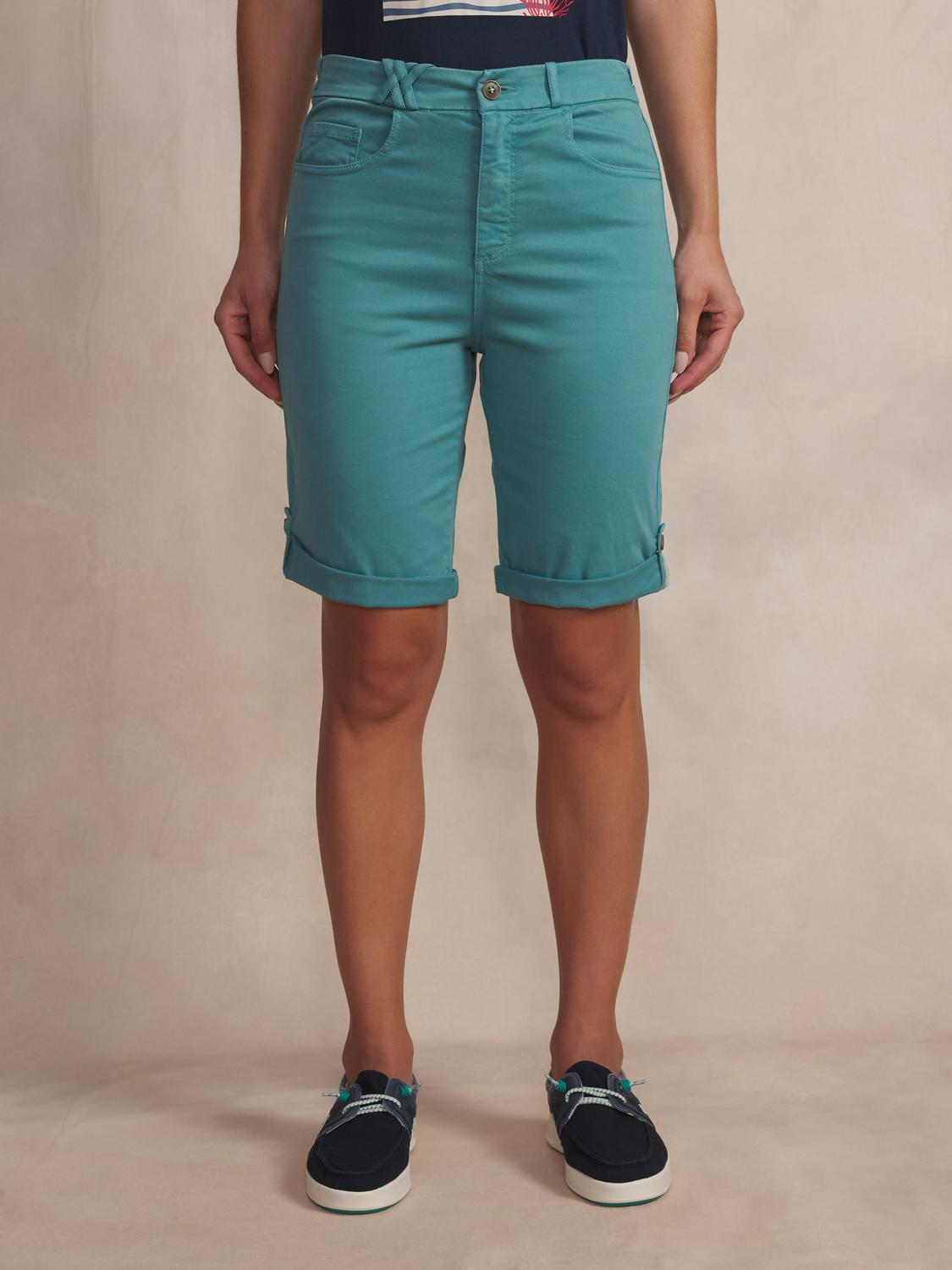 Bermuda Femme Ceinture Semi-élastiquée Vert SINTAMID