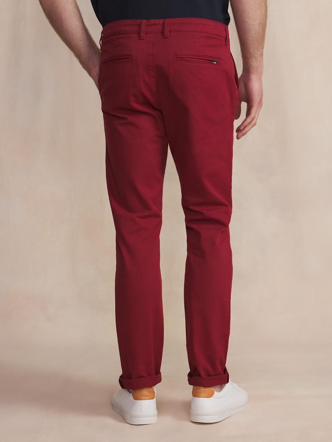 Pantalon Chino Homme Coton Recyclé Rouge FILAOFAN Pantalon Chino Homme Coton Recyclé Rouge FILAOFAN