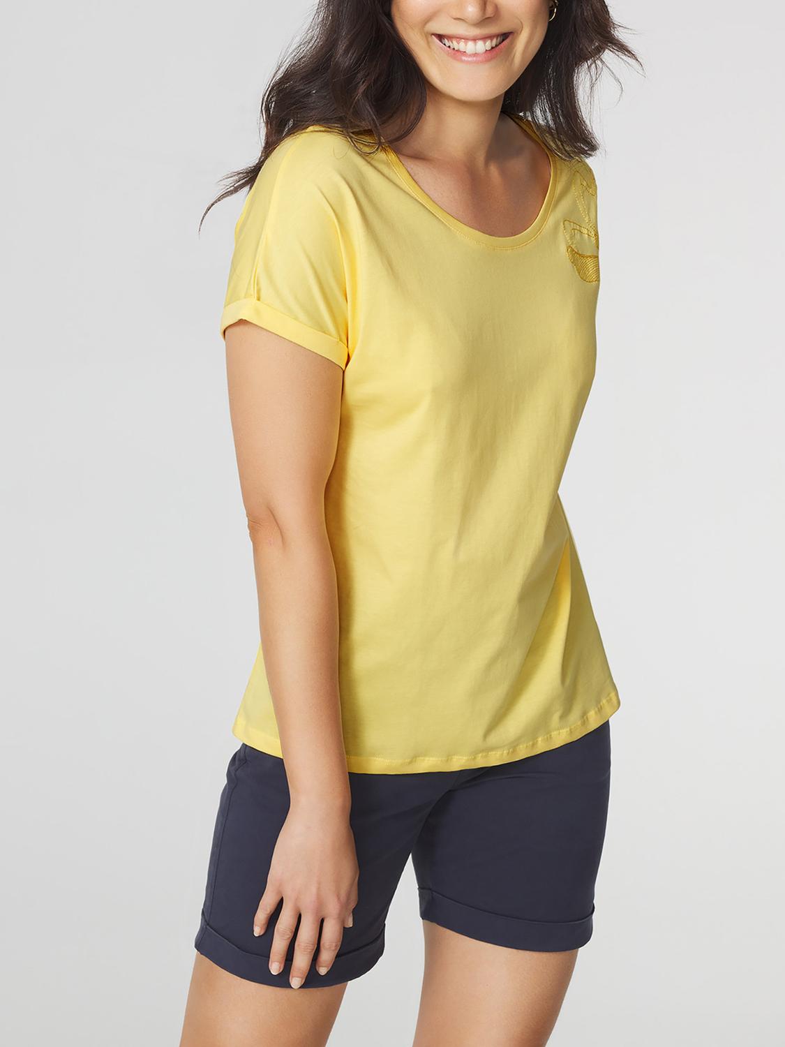 T-shirt Femme Jersey Jaune ZELDATEE