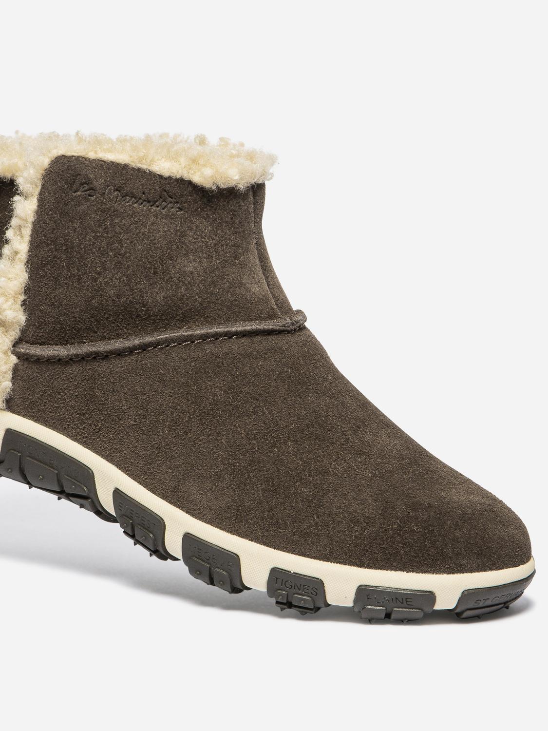 Boots Femme Cuir Chocolat JENSNOW