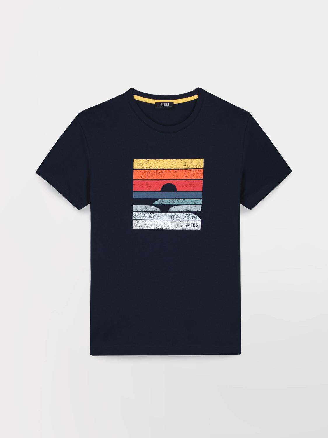 Tee-shirt en maille homme navy KERANTEE