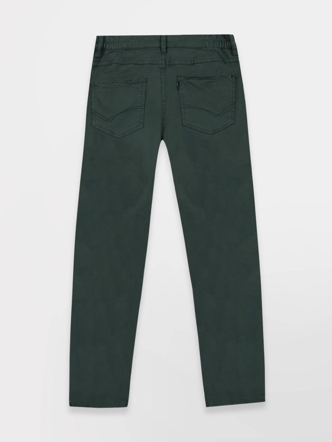 Pantalon Femme Stretch Ceinture Elastiquée Vert Sapin NATTYPOC Pantalon Femme Stretch Ceinture Elastiquée Vert Sapin NATTYPOC
