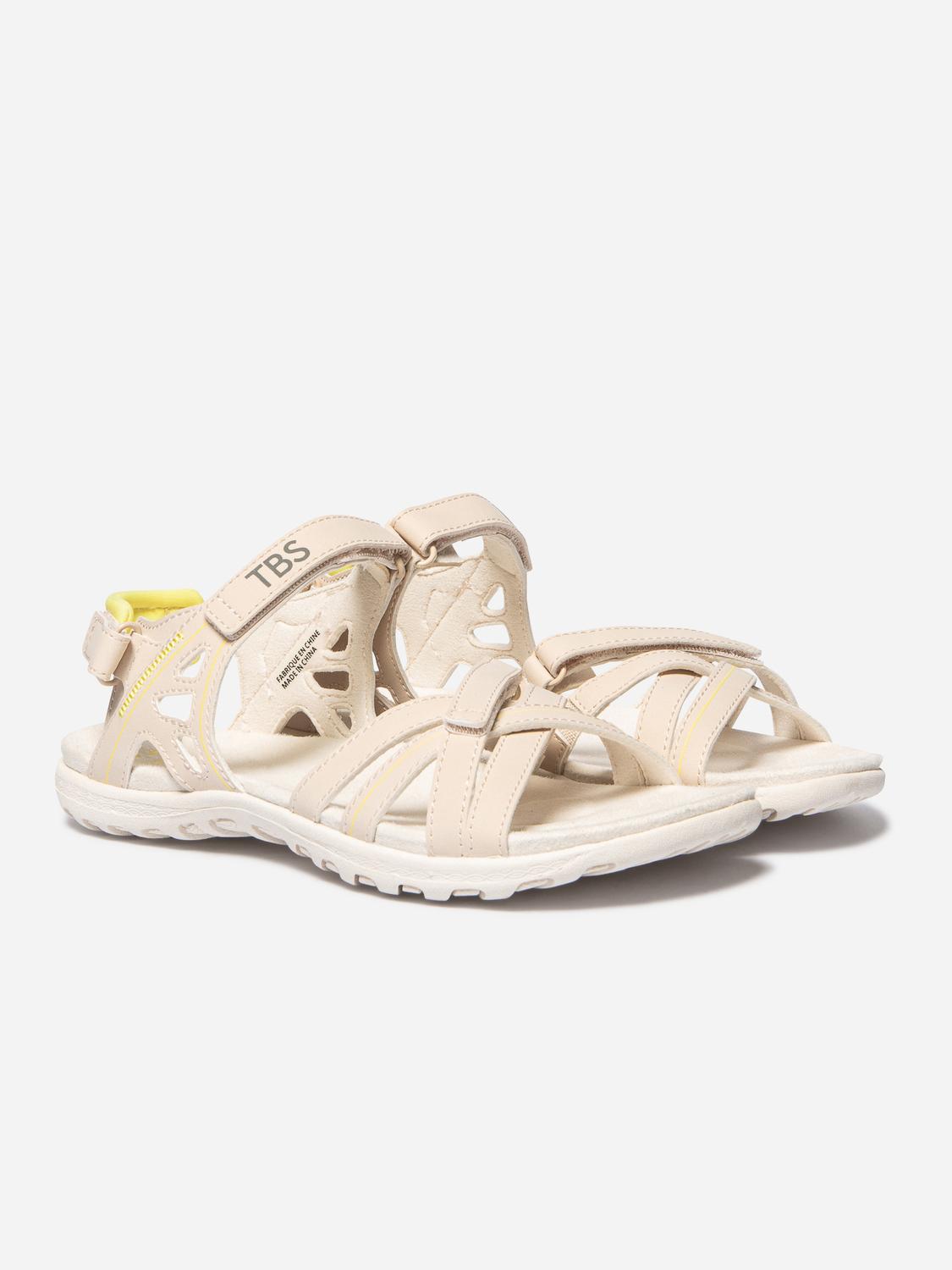 Women's flat sandals Nude TREKKER