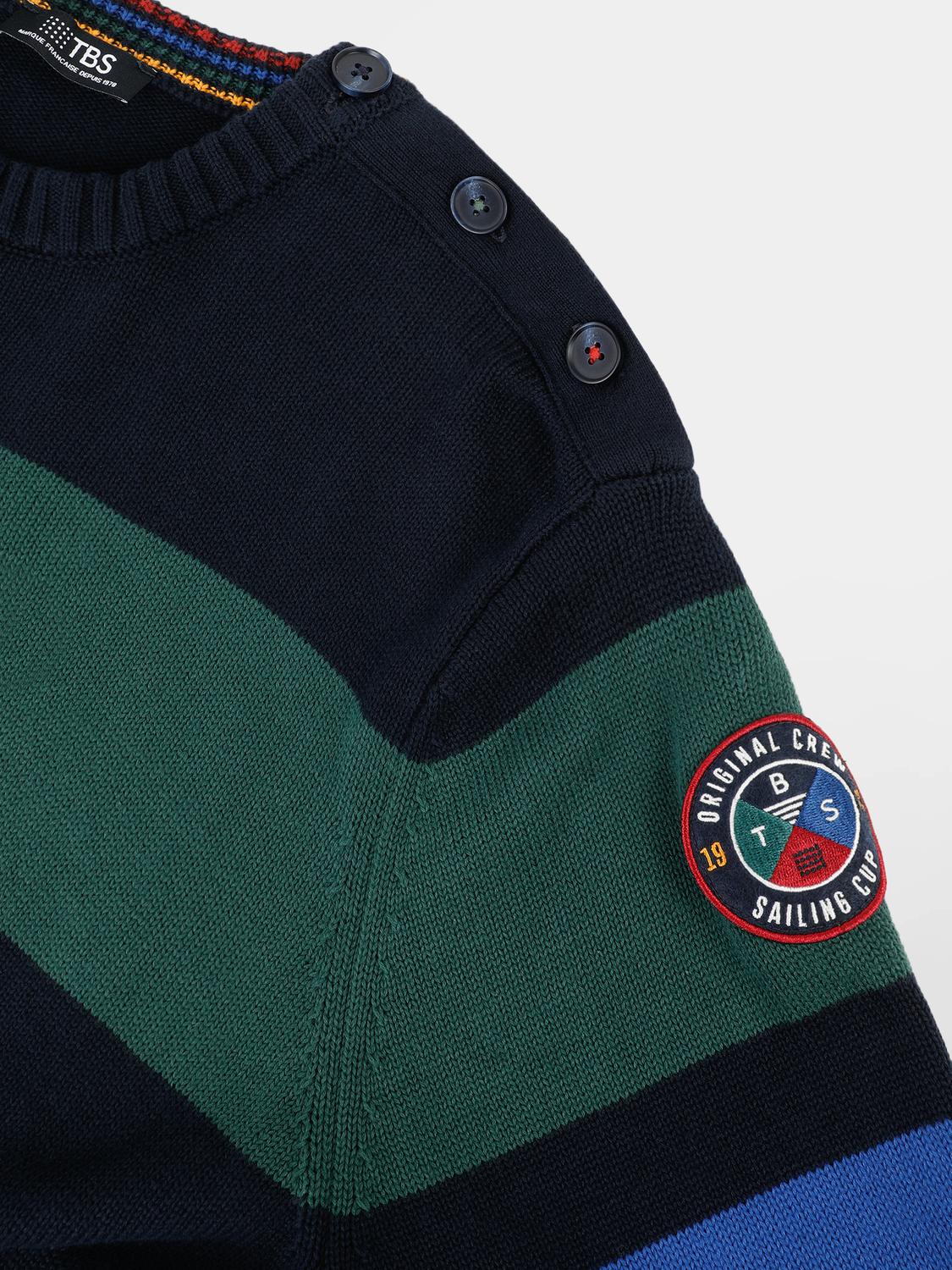 Pull Marine Manches Longues Bleu NOVAKRON