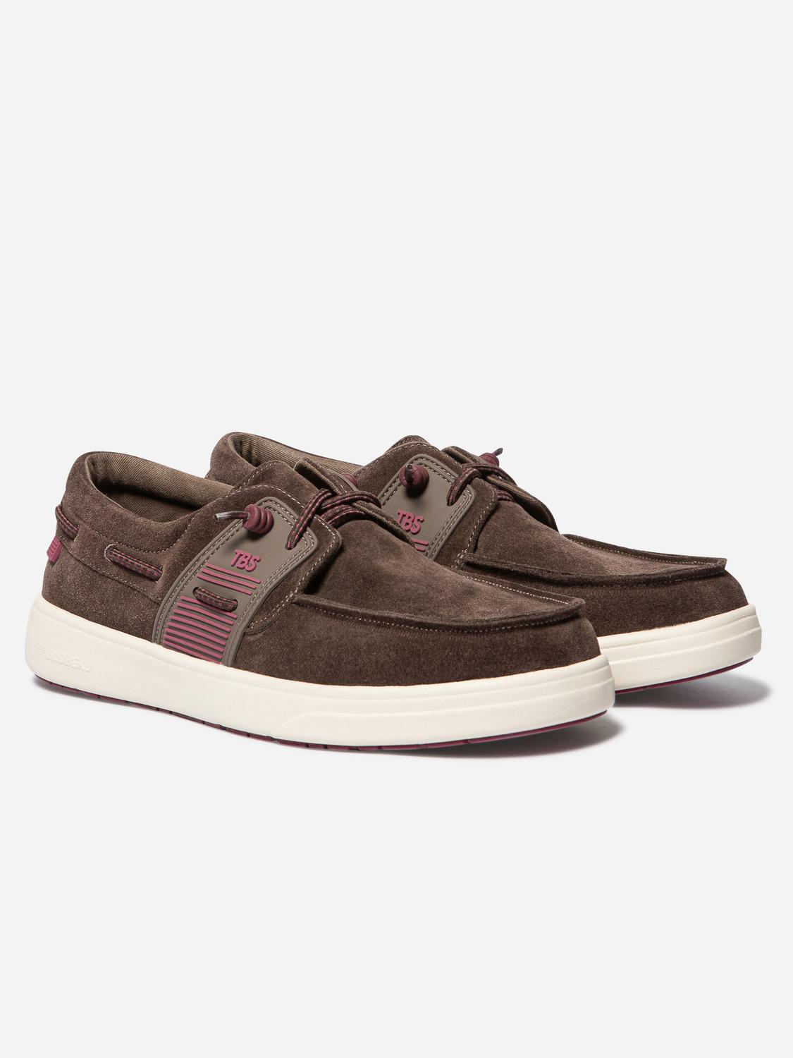 Chaussures Bateau Homme Textile Légères Chataigne GEOBOAT