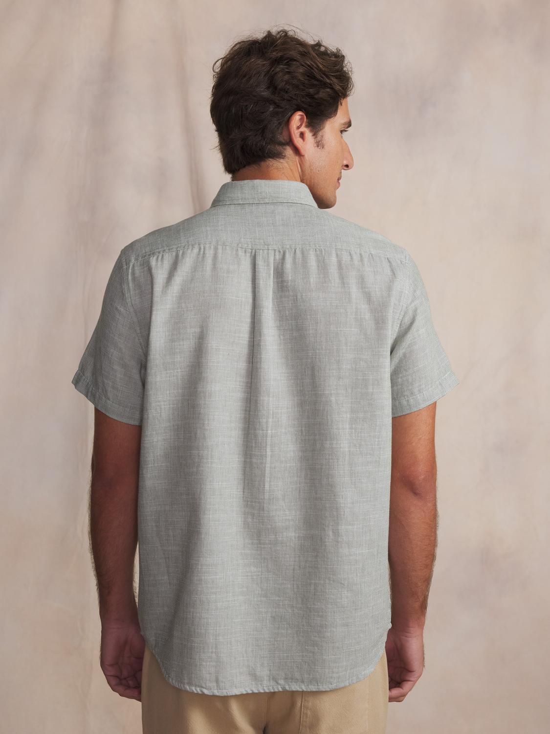 Chemise homme kaki CALELCHA