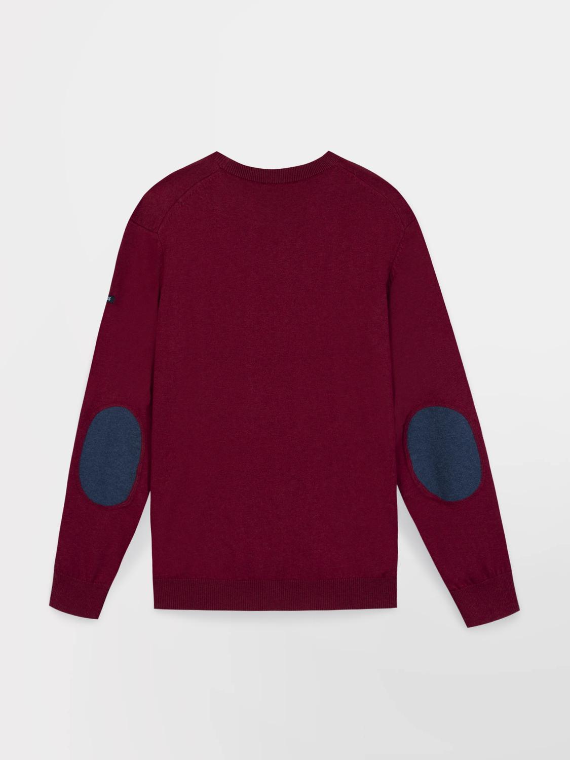 Pull Homme Col Rond Laine Coton Marine MALIKRON Pull Homme Col Rond Laine Coton Marine MALIKRON