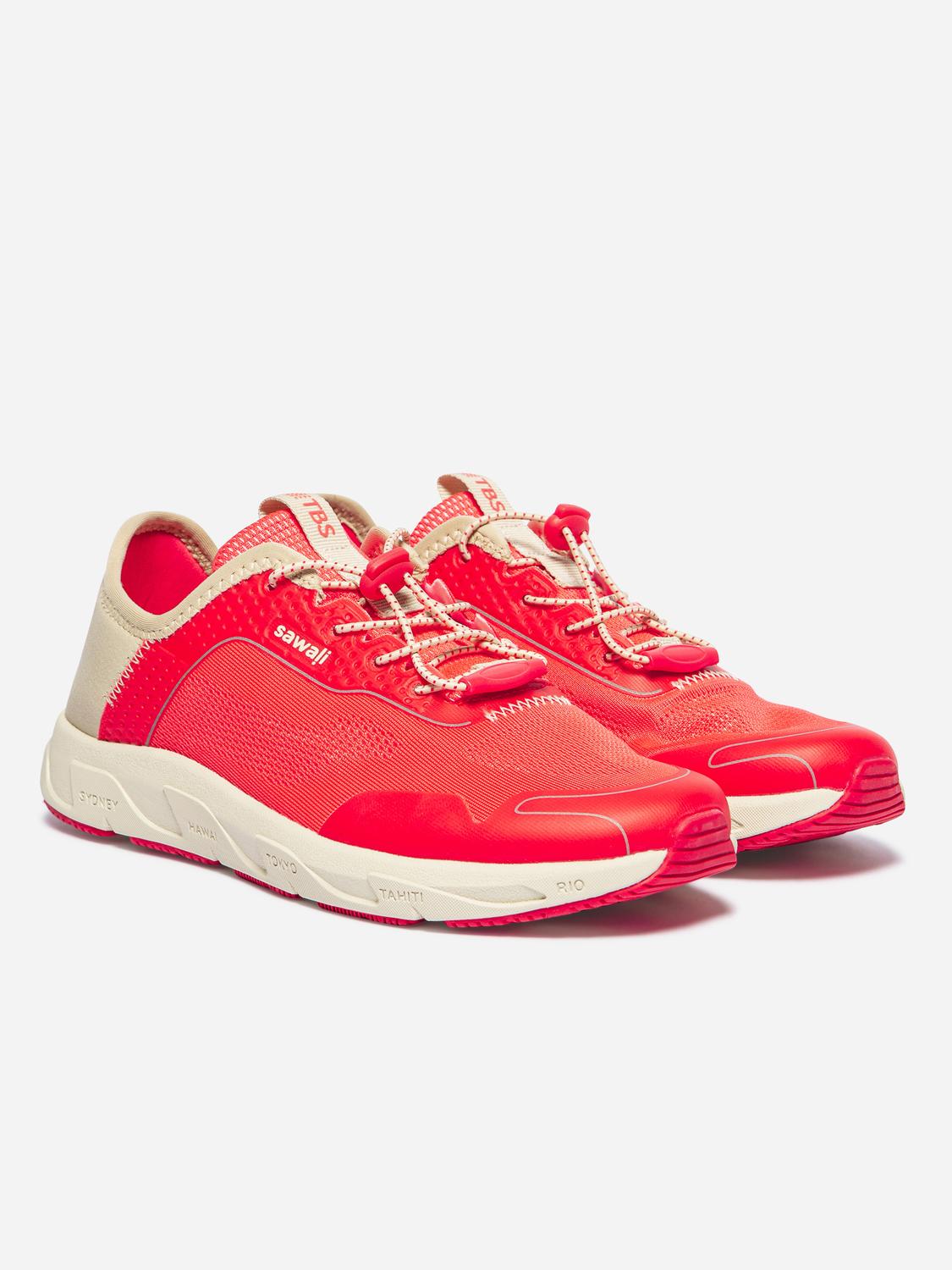 Women's running shoes Coral and Cream JAZLIFE