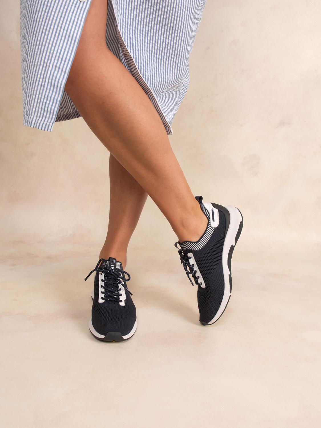 Running femme raye baltic fonce JELLINA