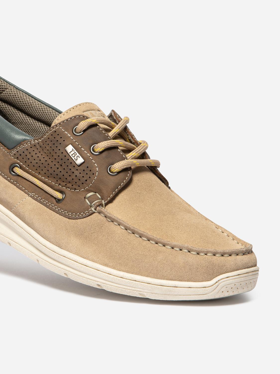 Men's boat shoes Sand and Cognac MATBOAT