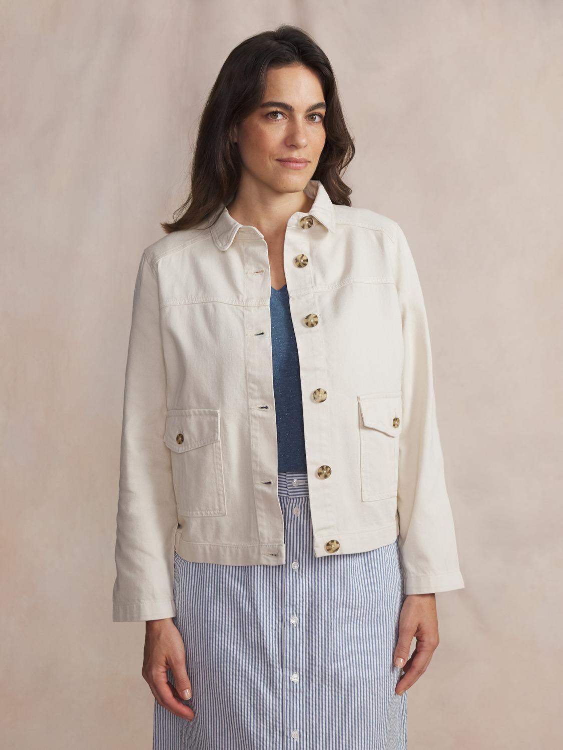 Veste femme ecru MADIEVES