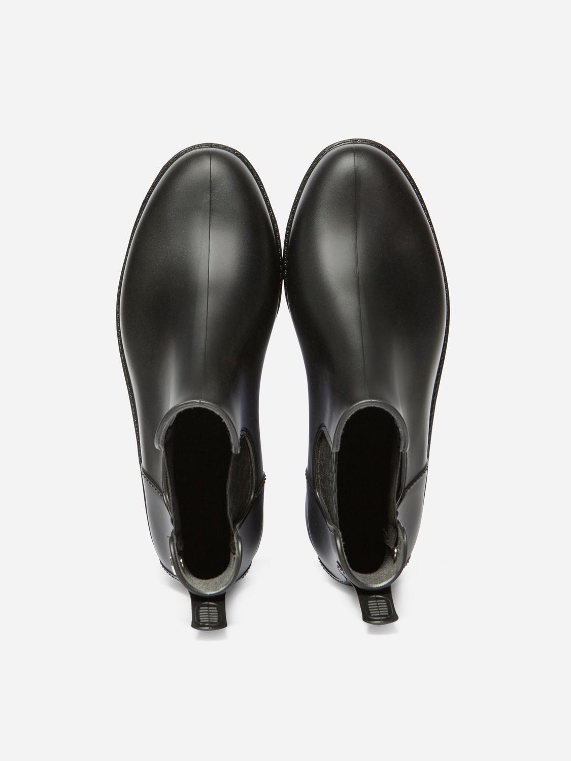 Bottines de Pluie Femme Fabriquées en France Noir JUMPING