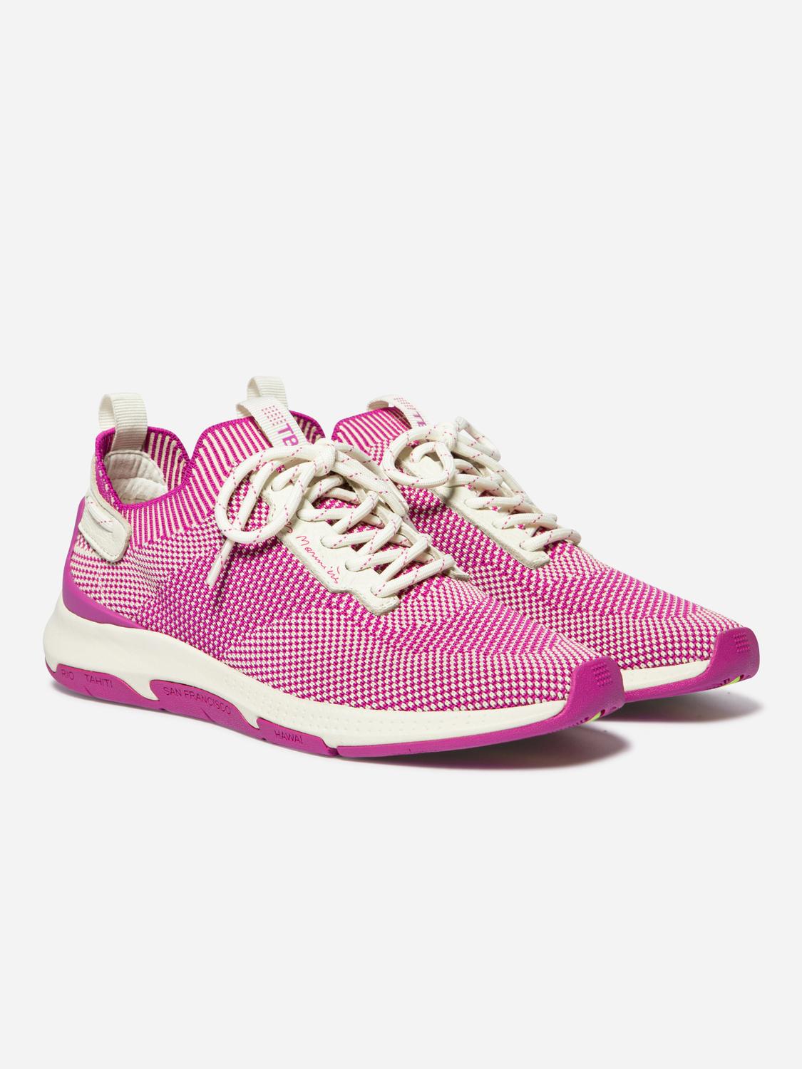 Running femme fuschia et creme JELLINA