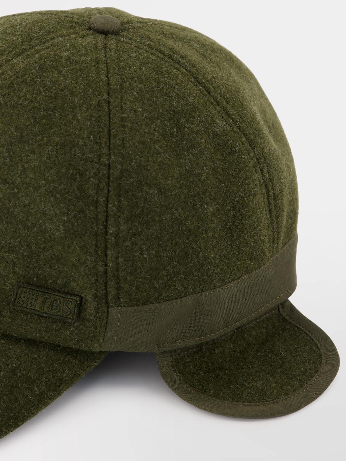 Casquette Homme Oreilles Polaire Kaki TEKOPAS