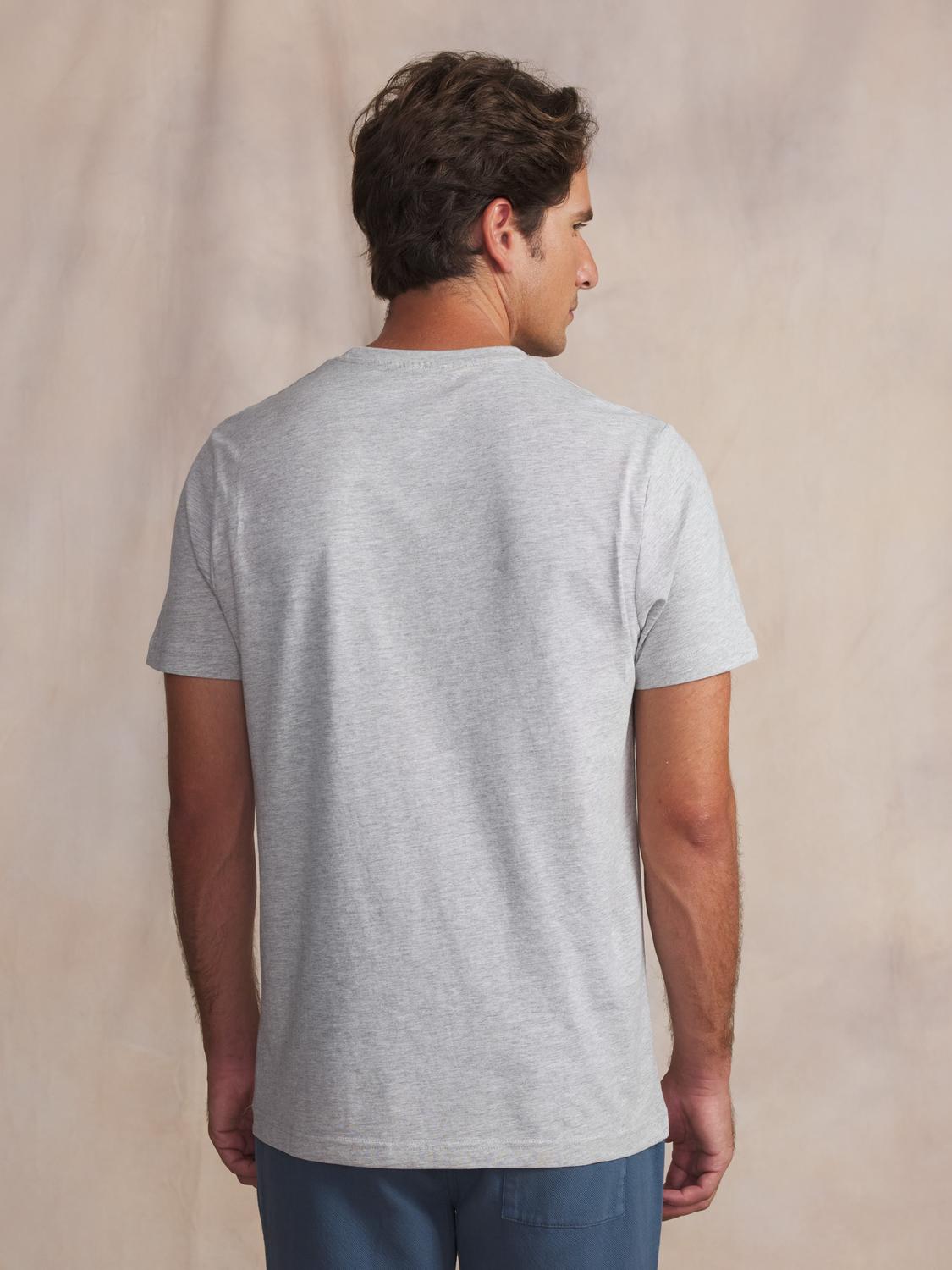 Tee-shirt en maille homme gris chine KERANTEE