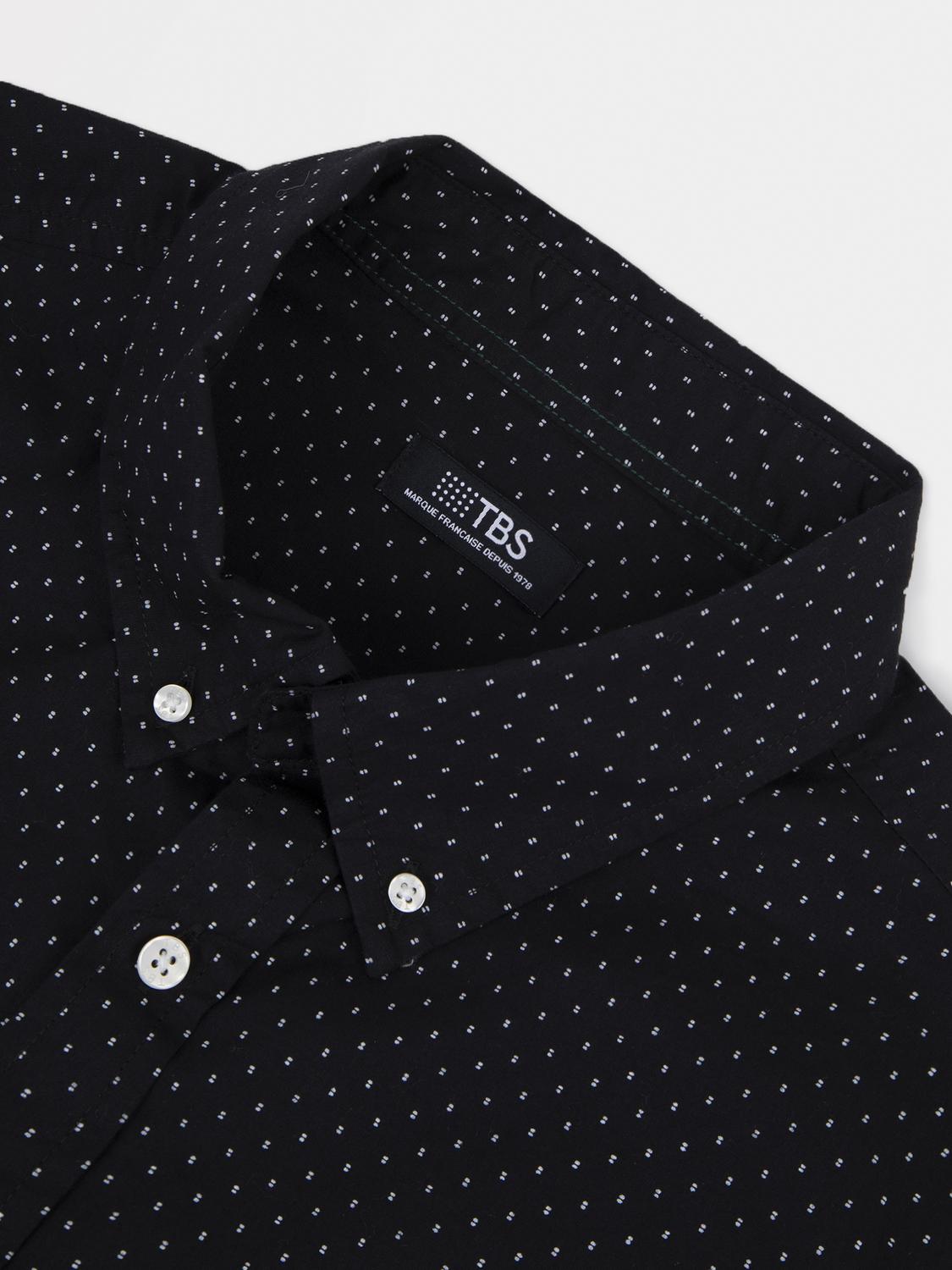 Chemise Noir Manches Longues Noir WALIDCHE