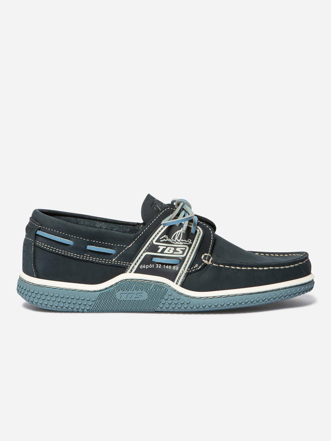 Chaussures bateau homme navy et chambray GLOBEK