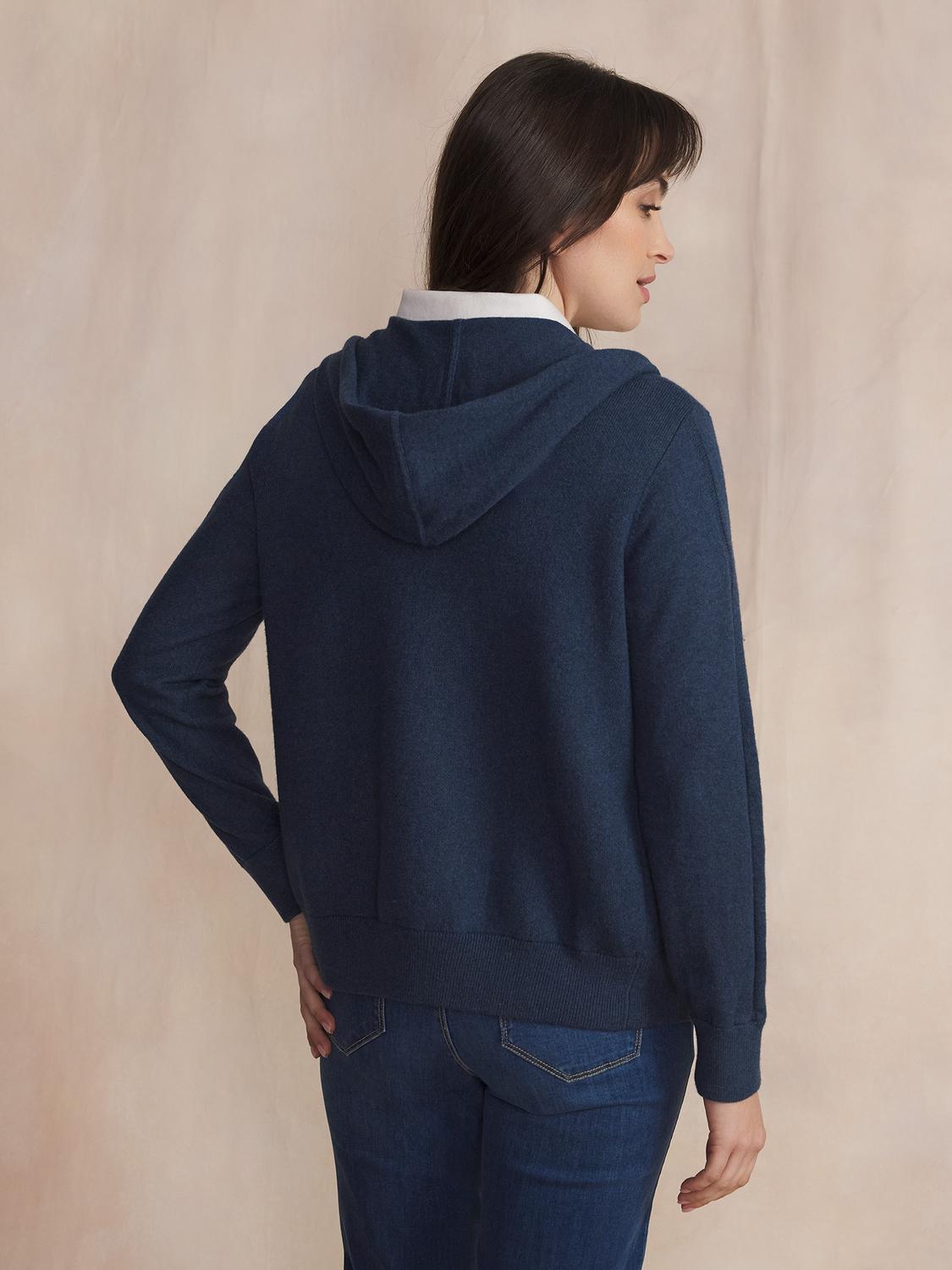 Gilet Femme Coton Laine Bleu ENOLAGIL Gilet Femme Coton Laine Bleu ENOLAGIL