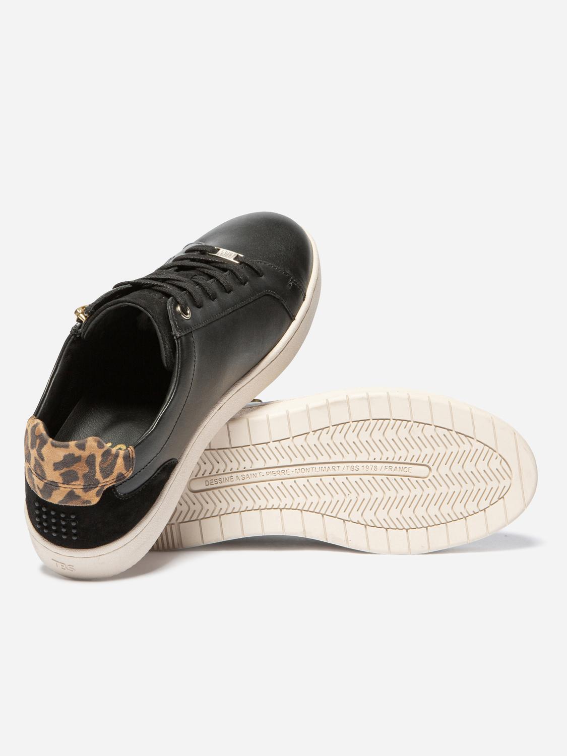 Tennis Noir Leopard VINISIA Tennis Noir Leopard VINISIA