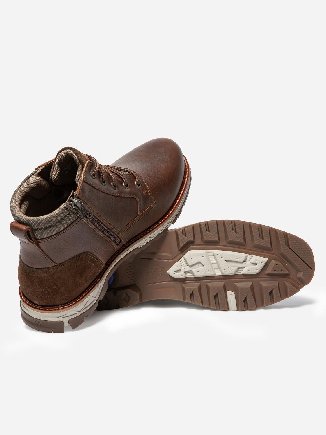 Boots Homme Membrane Imperméable Cuir Marron MONTDOR Boots Homme Membrane Imperméable Cuir Marron MONTDOR