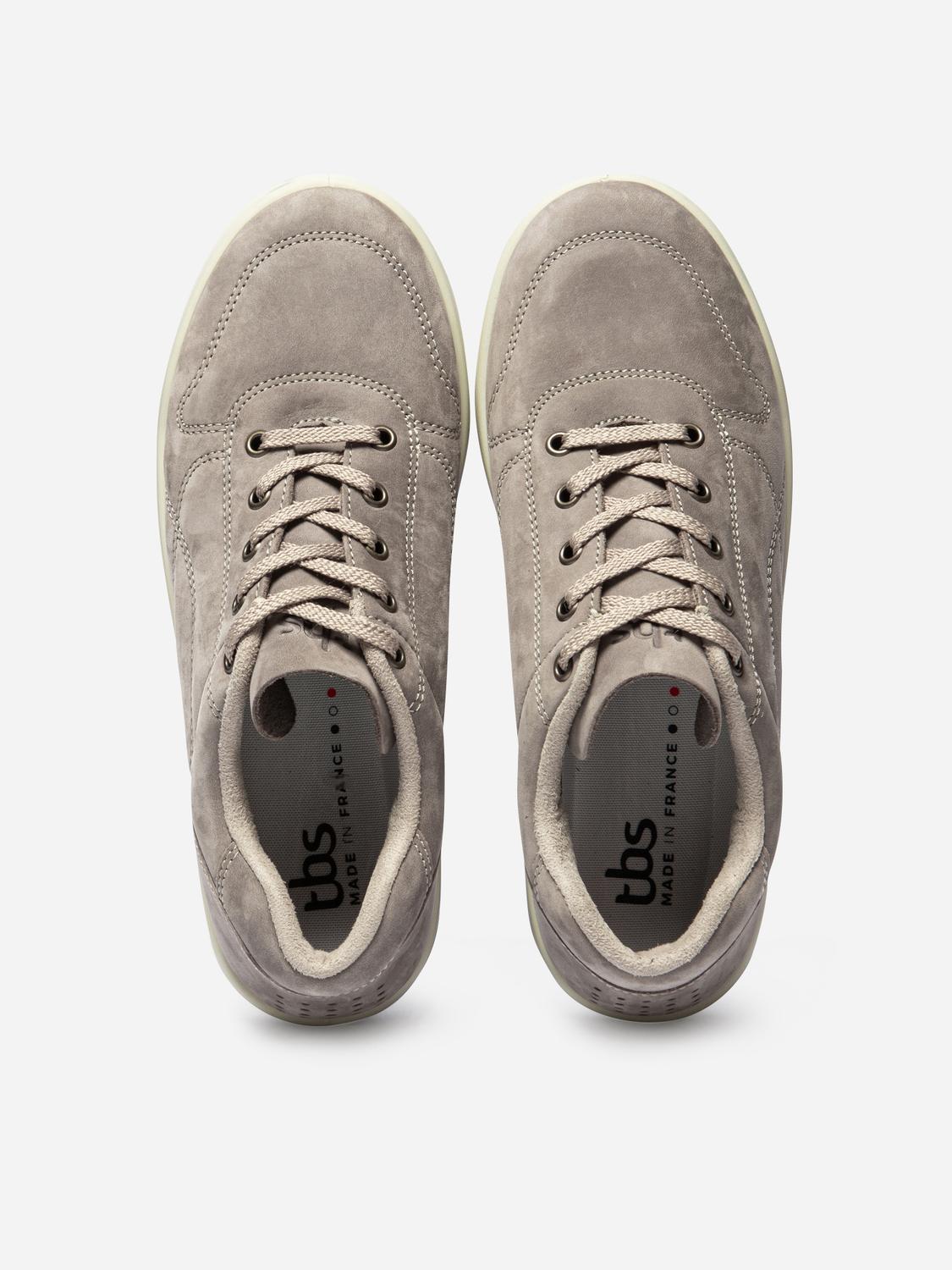 Baskets Homme Confort Dessus Cuir Gris Baskets Homme Confort Dessus Cuir Gris